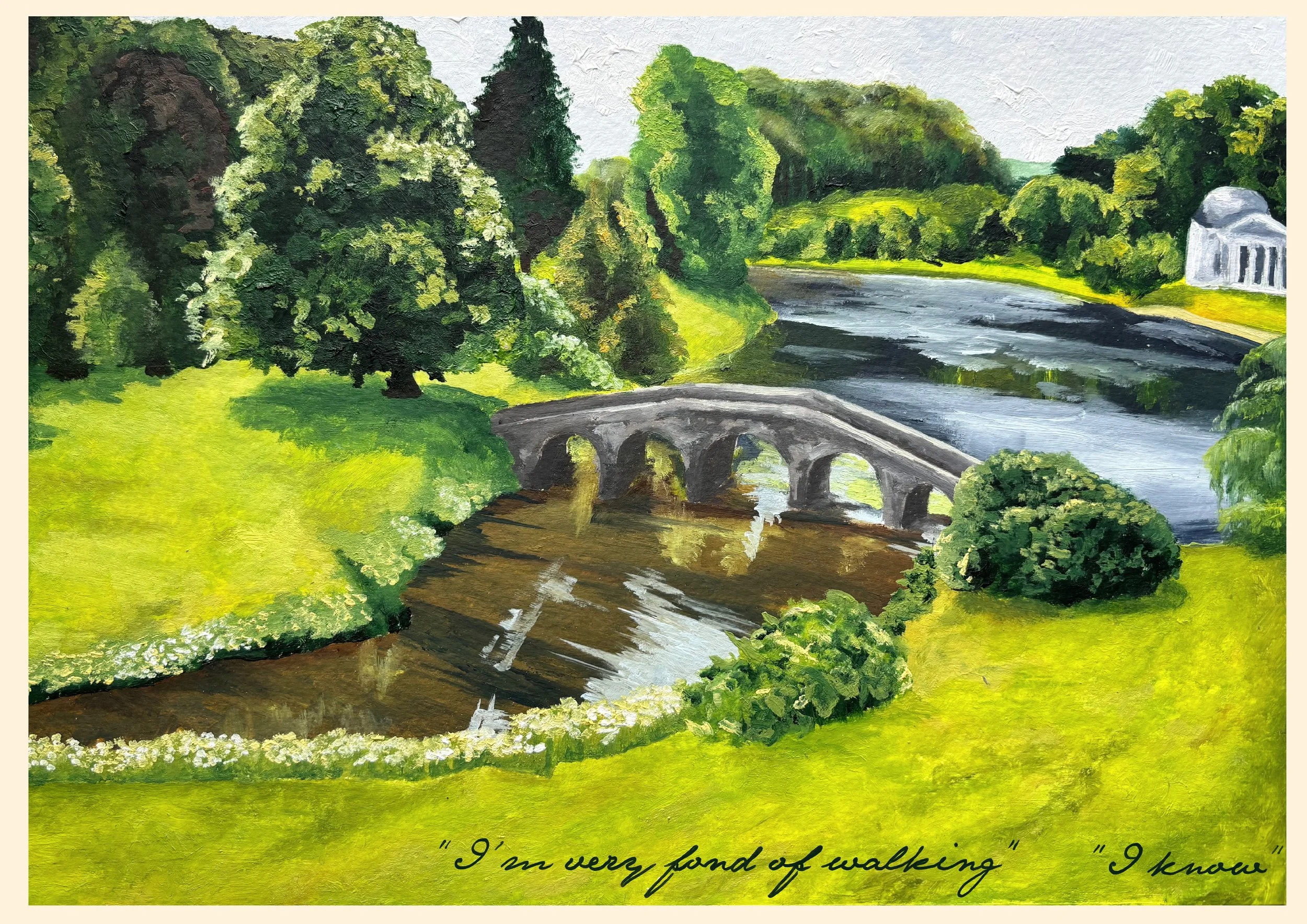 I'm very fond of walking' Stourhead Estate Landscape