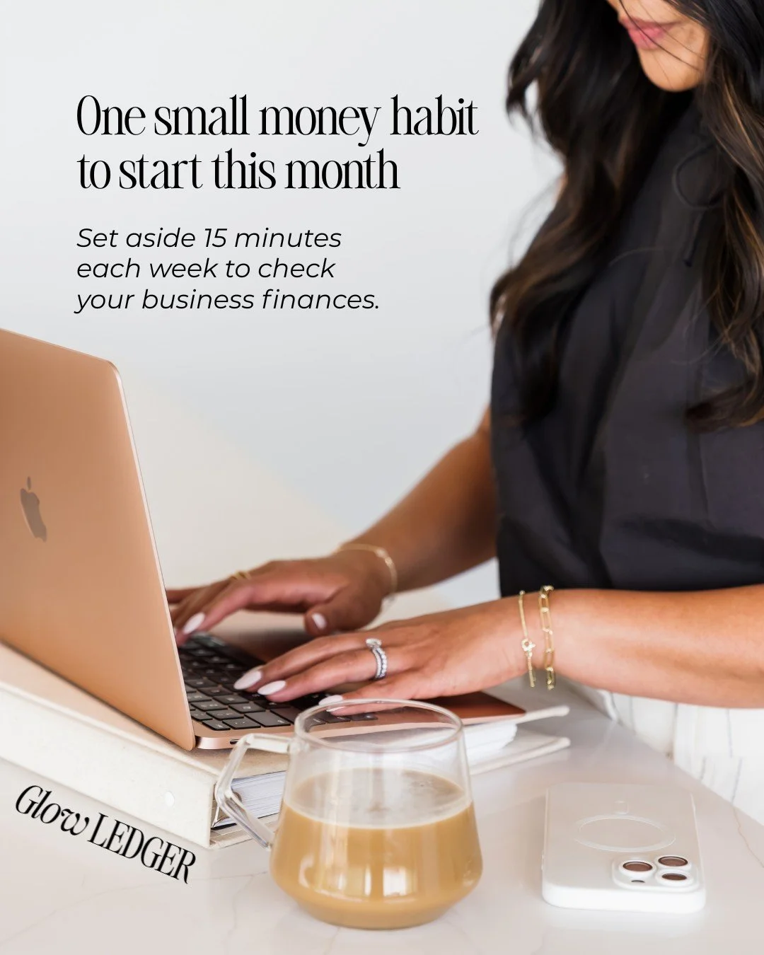 Set aside 15 minutes each week to check your business finances.

Caption:
You don&rsquo;t need an entire afternoon to start becoming more aware of your business finances.

Set a recurring 15-minute &ldquo;money check-in&rdquo; once a week.

Use that 
