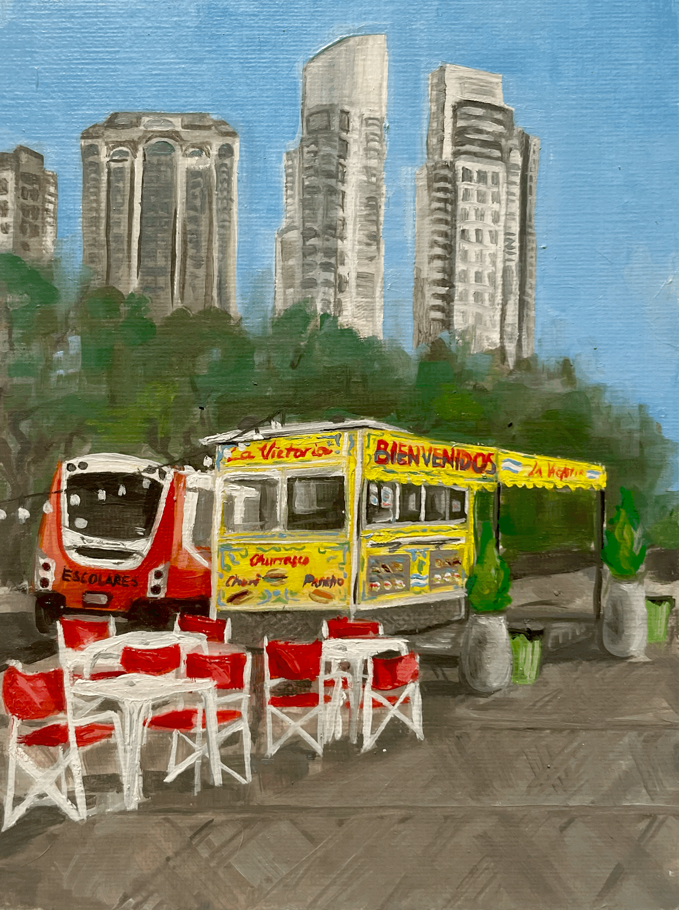 Puerto Madero plein air study