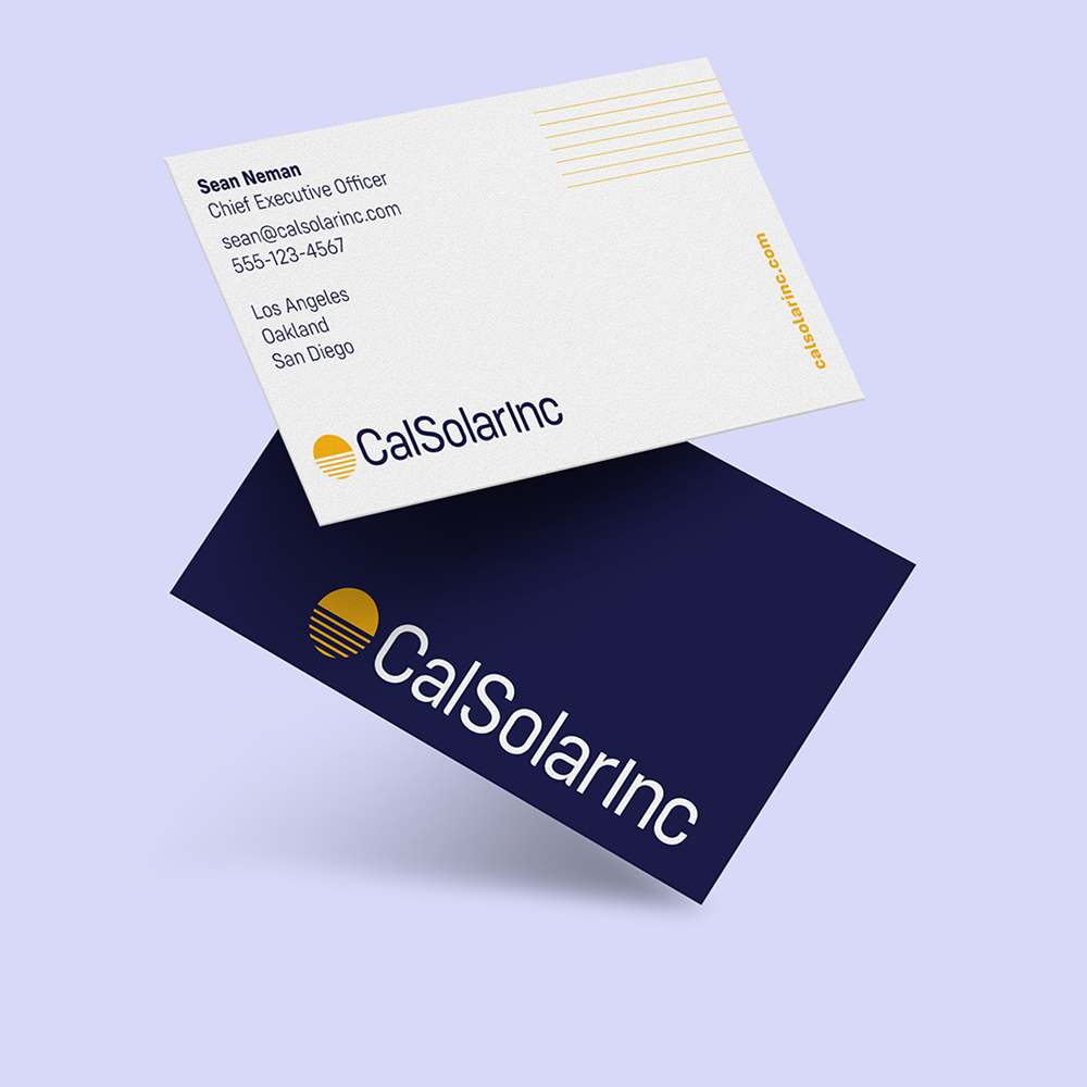 CalSolarInc Business Cards