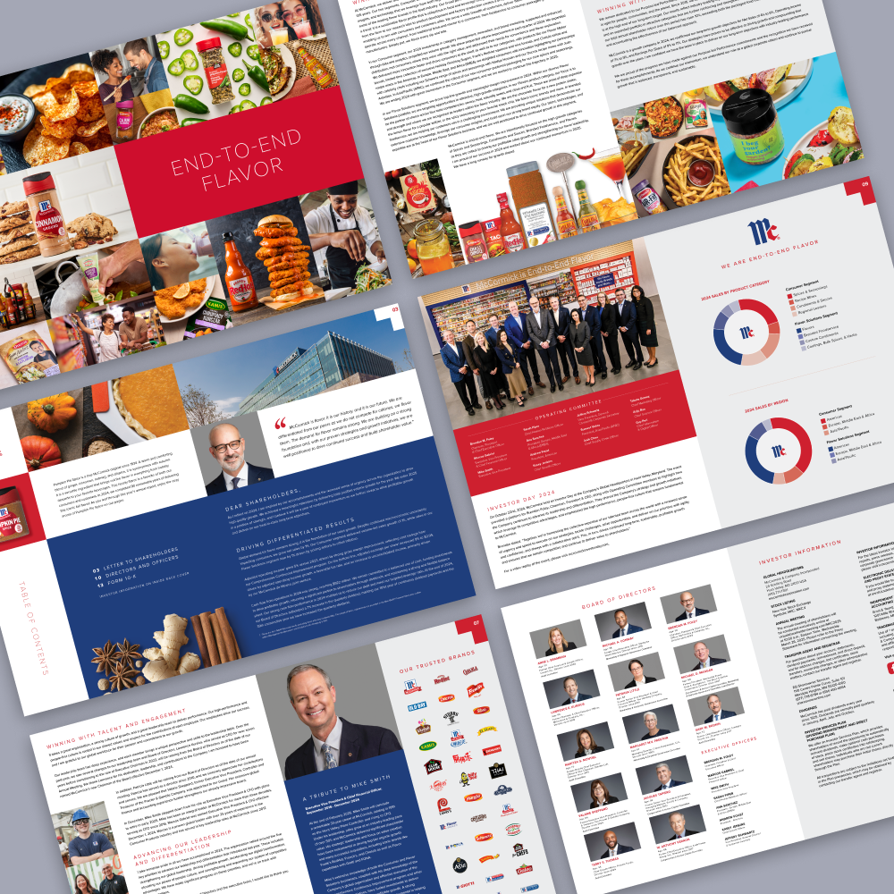 McCormick Annual Report Spreads