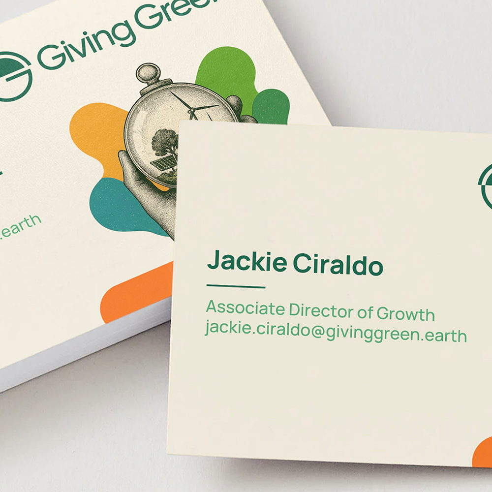 Giving Green Business Cards