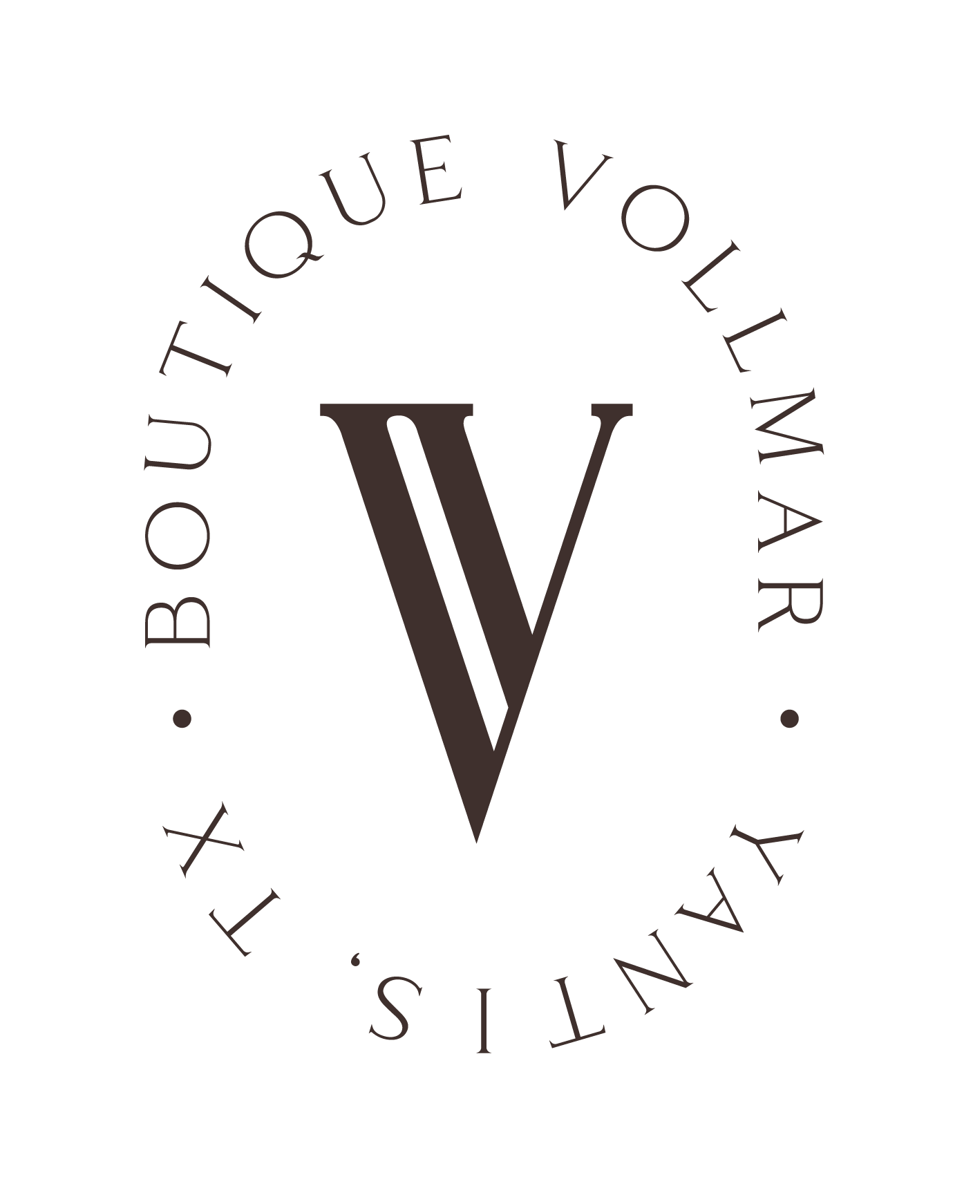 Logo featuring a large 'V' with a surrounding circular text reading 'Louis Vuitton Paris, Established 1854'.