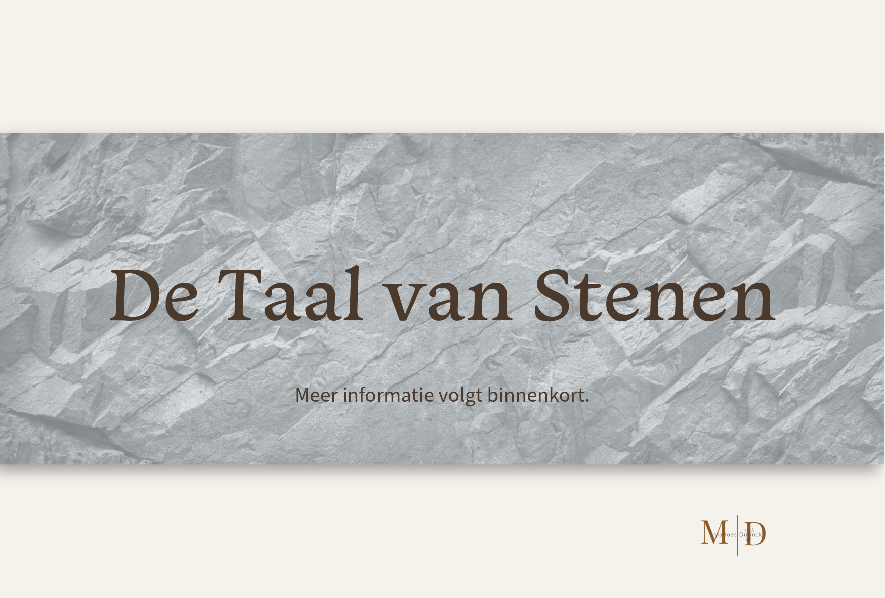 De Taal van Stenen