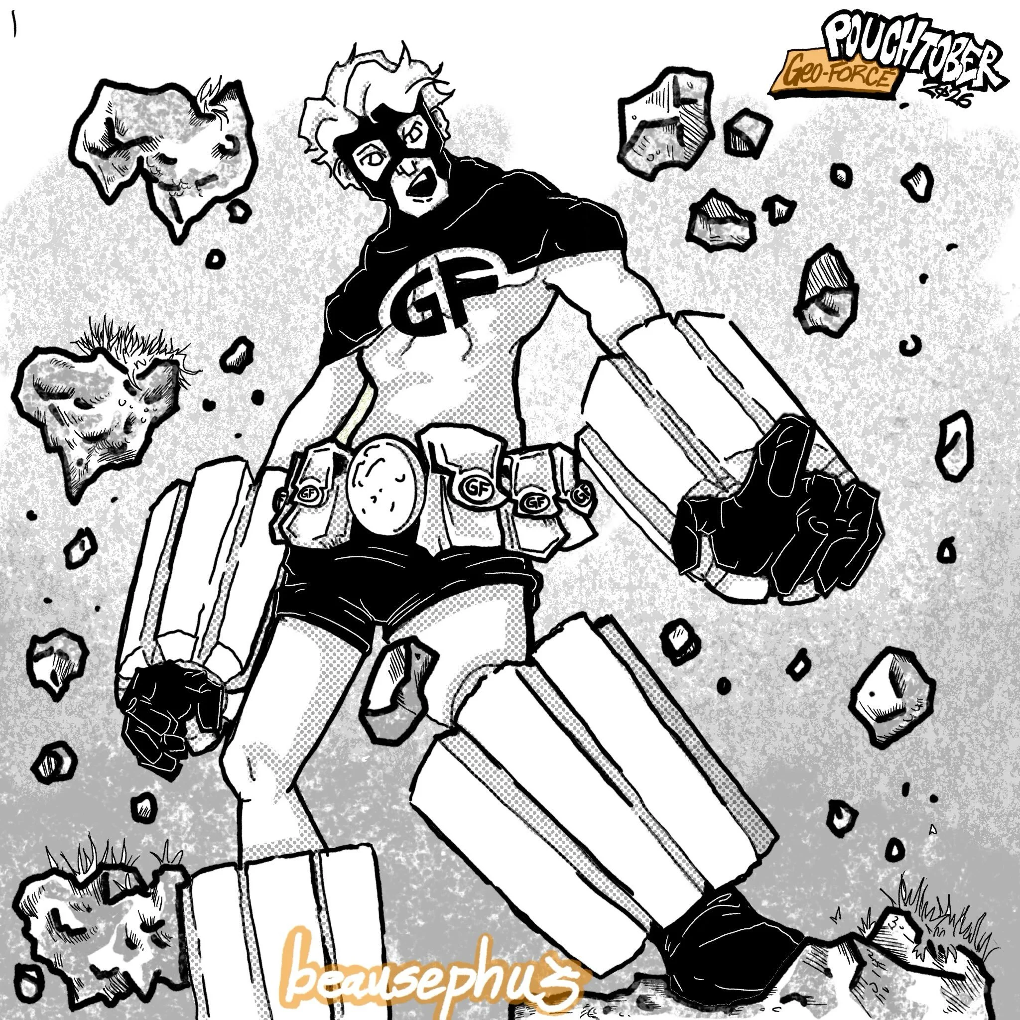 #pouchtober #dccomics #geoforce #beausephusart