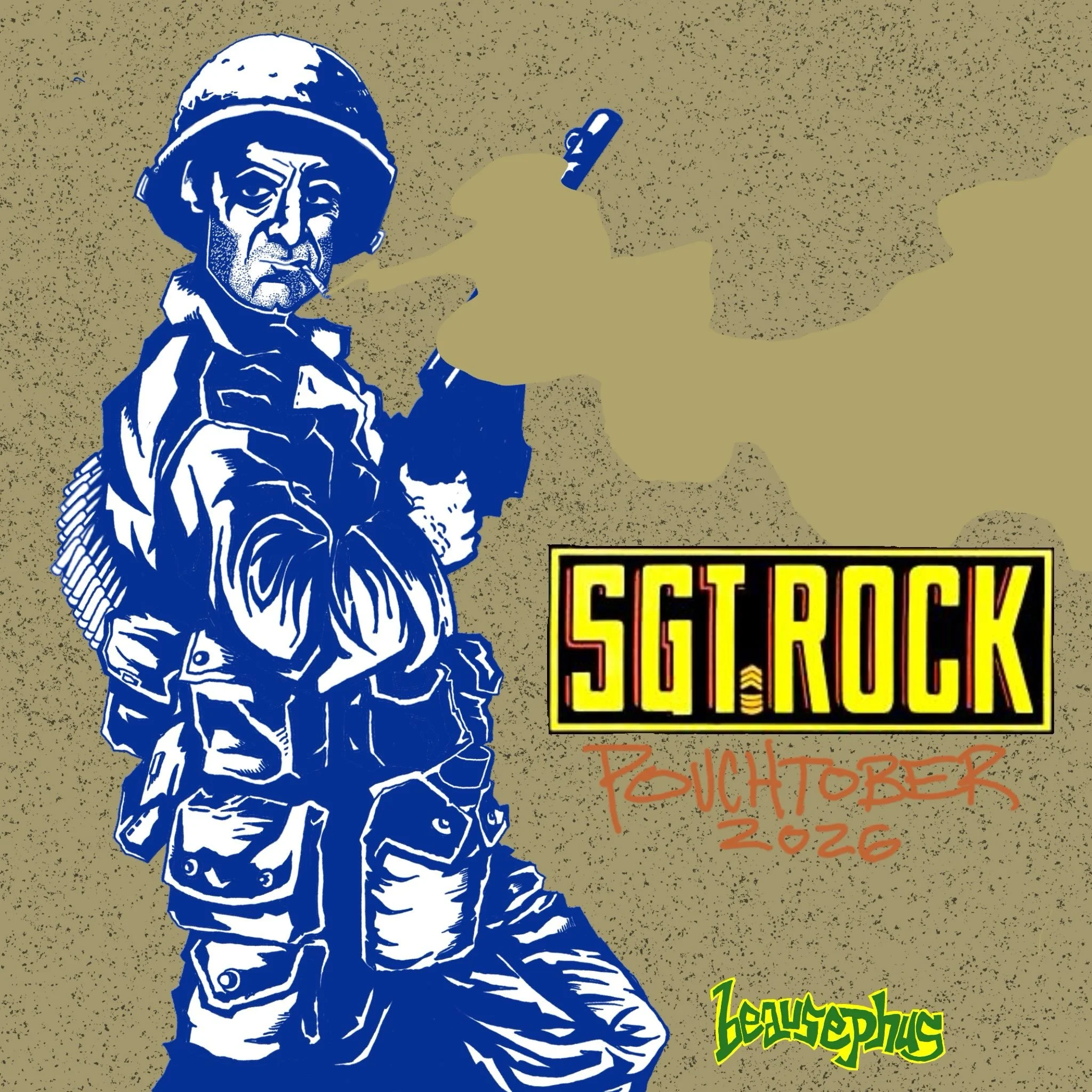 &hellip;I guess Robert Mitchum is playing Rock in this version? #pouchtober #sgtrock #dccomics #beausephusart