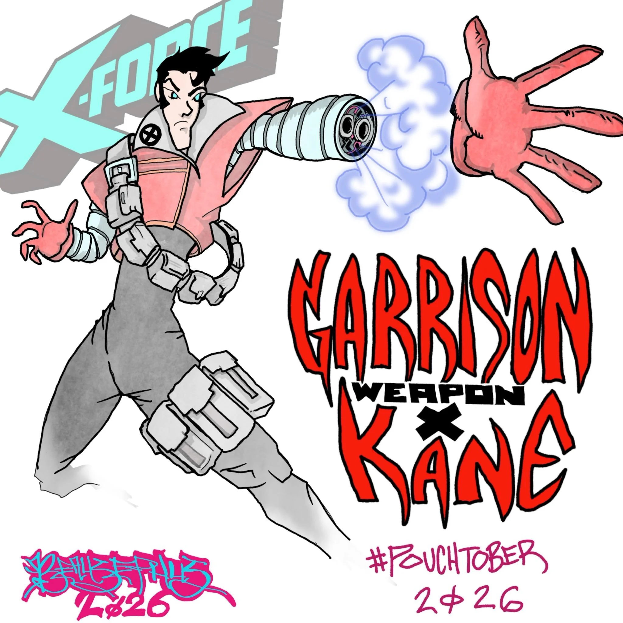 #pouchtober #garrisonkane #xforce #marvel #beausephusart