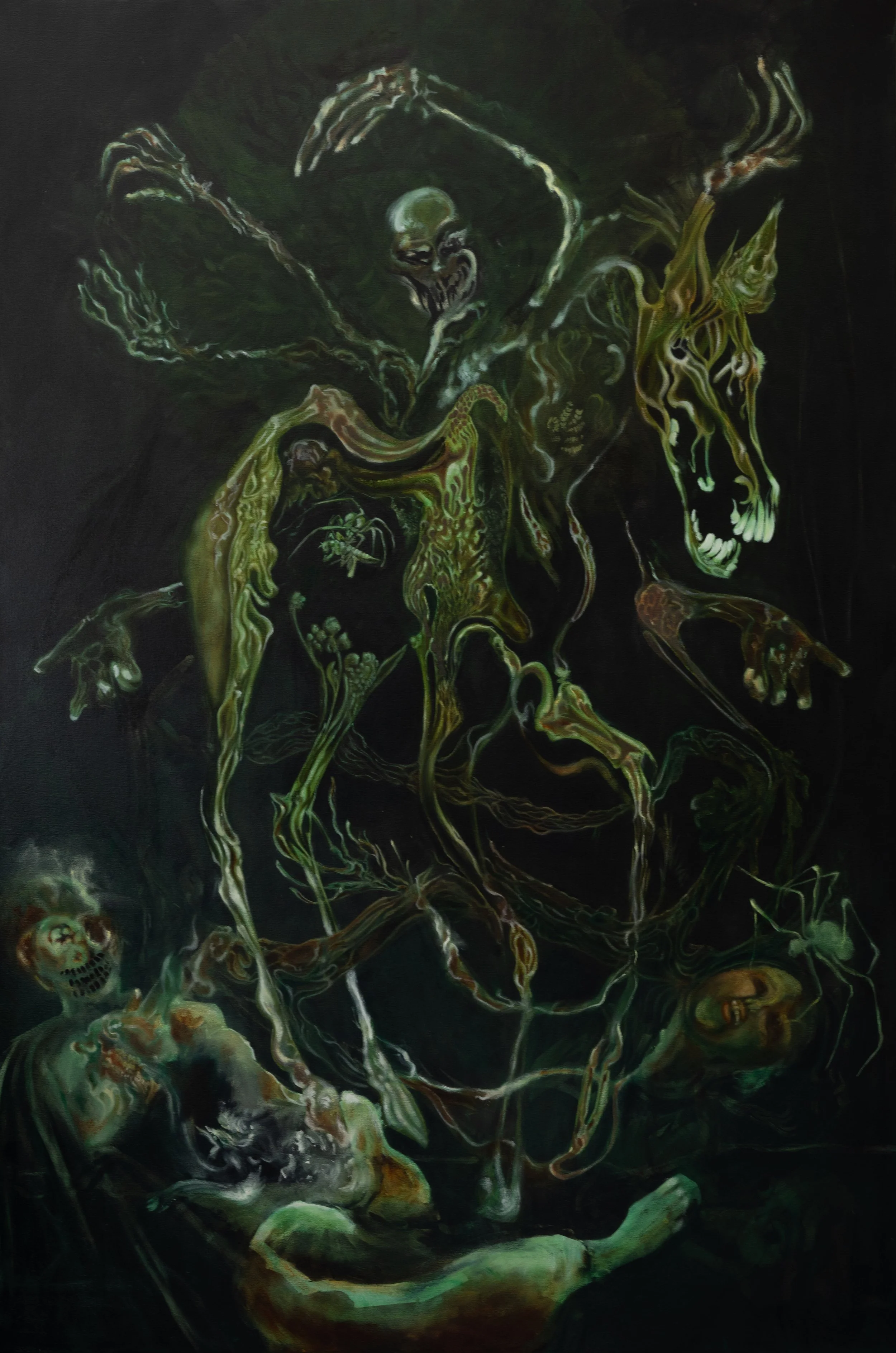 Pestilence                  (oil on canvas, 40"x60")