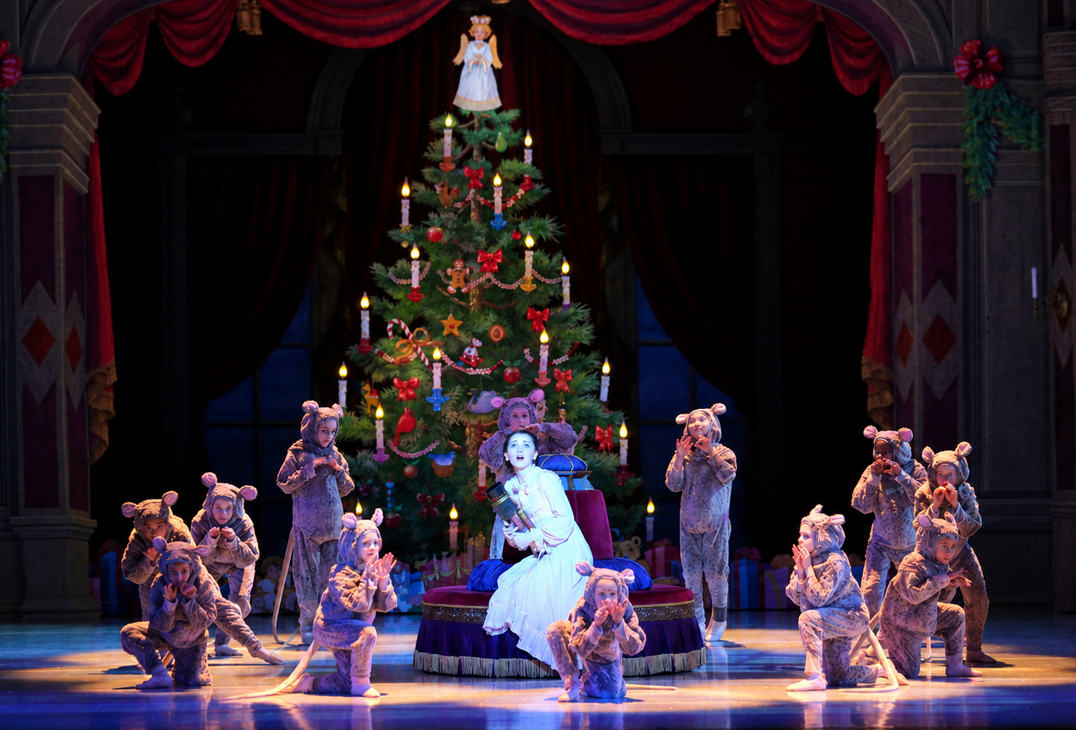Nutcracker Mice Beneath the Christmas Tree.png
