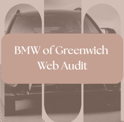 BMW of Greenwich Web Audit