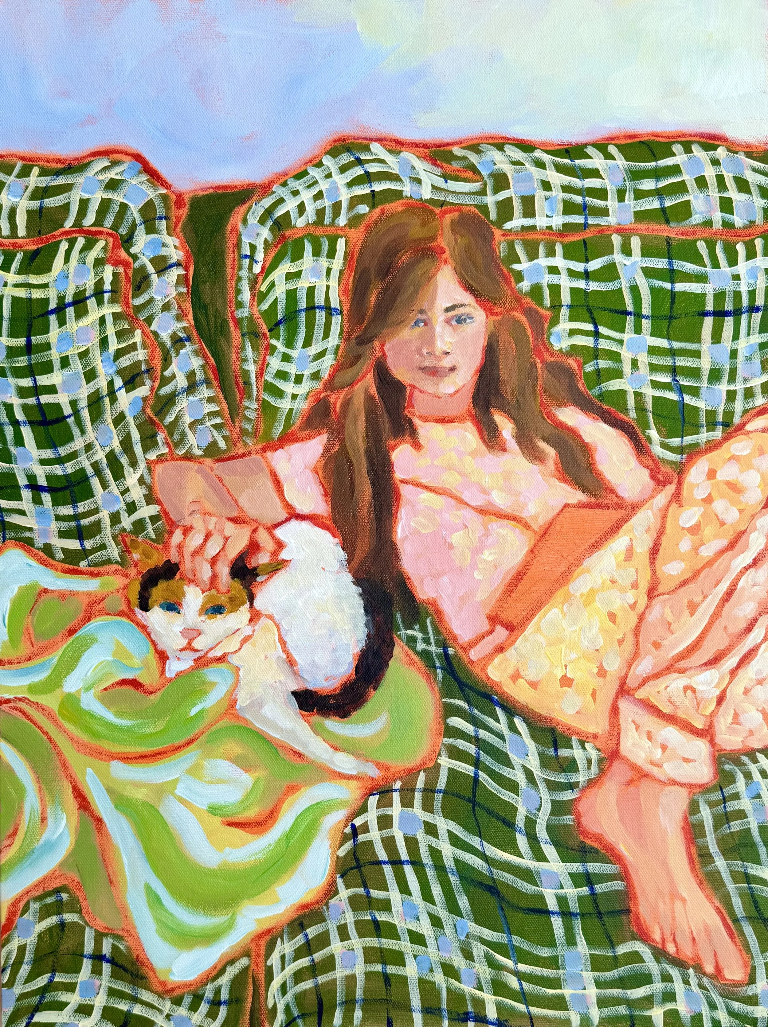 Morning with Maple: 18x24. Acrylic on canvas