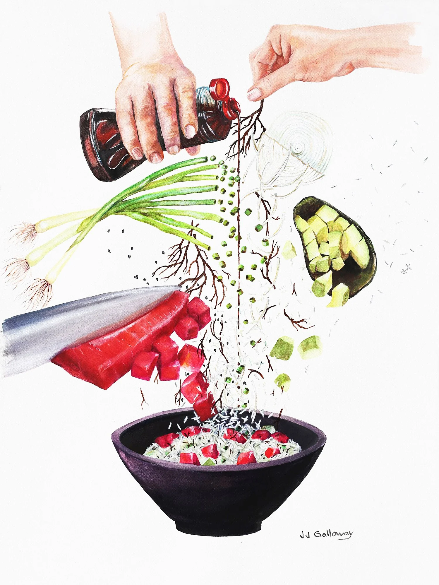 How to Make a Poke' Bowl