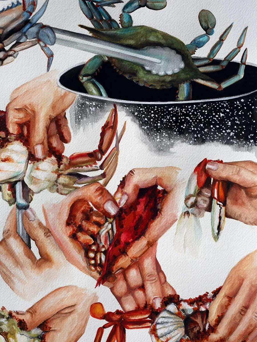 "How to Cook" Series - Watercolors on Paper