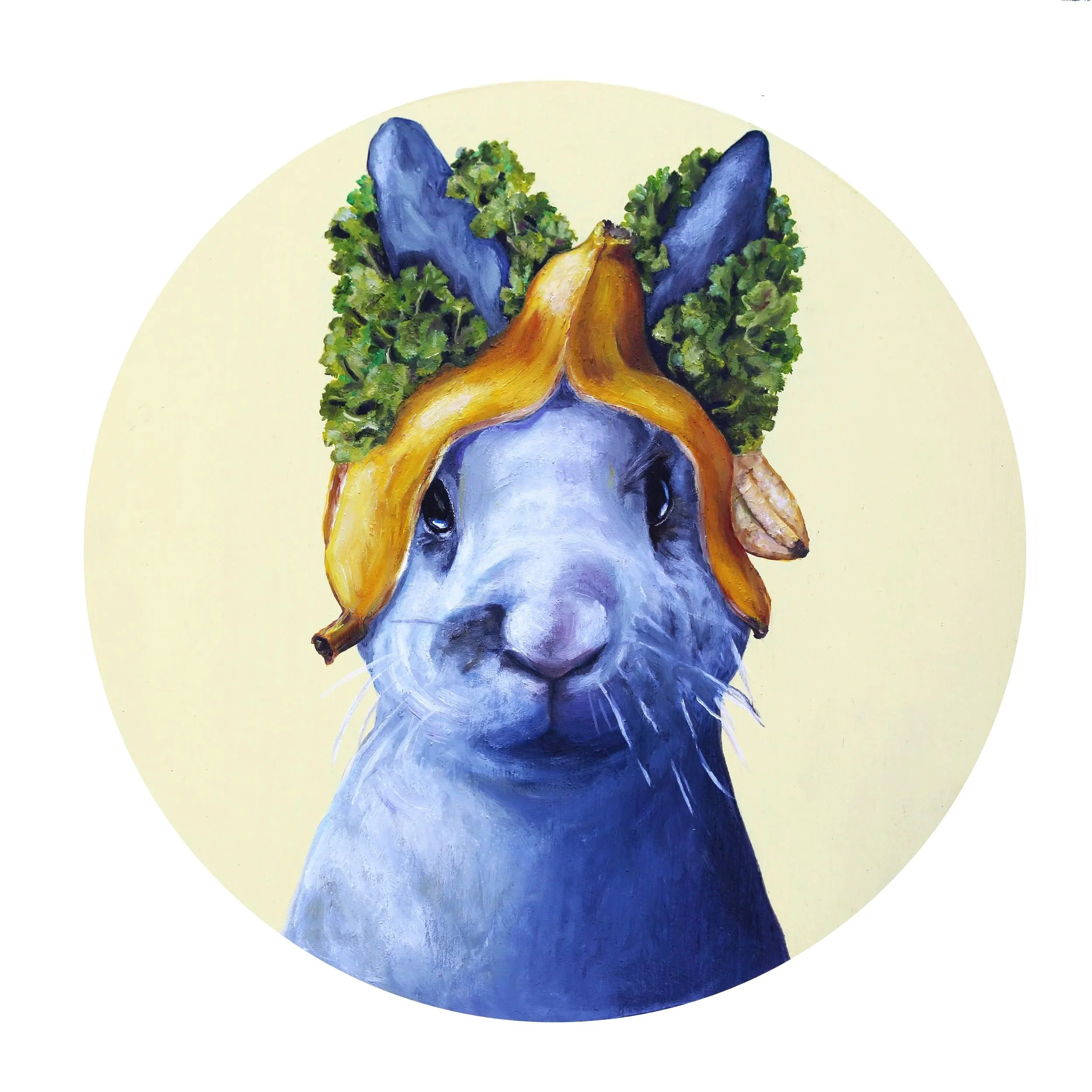 Sweet Coco - 12" oil on wood