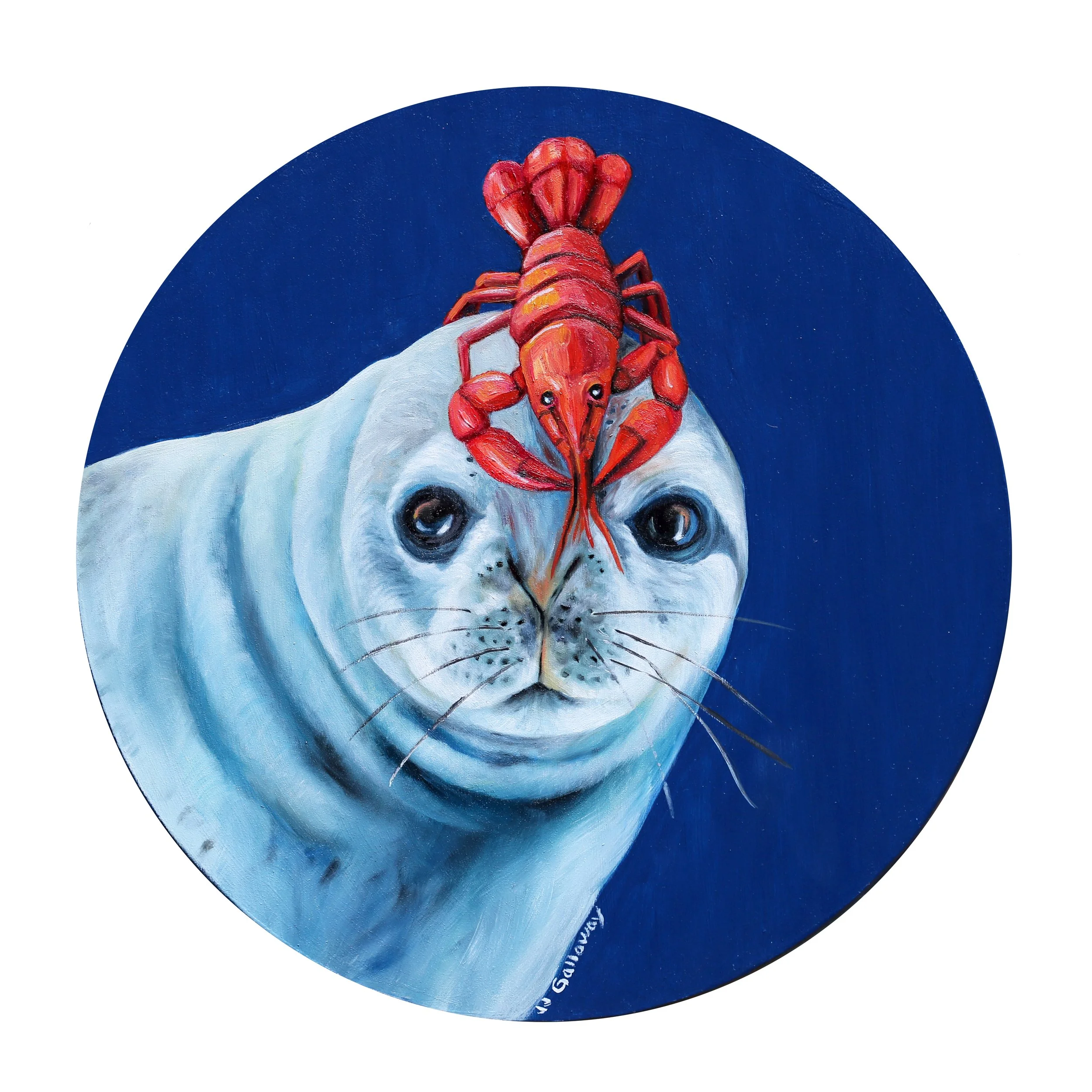 Sea Lion with a Crawdad Crown