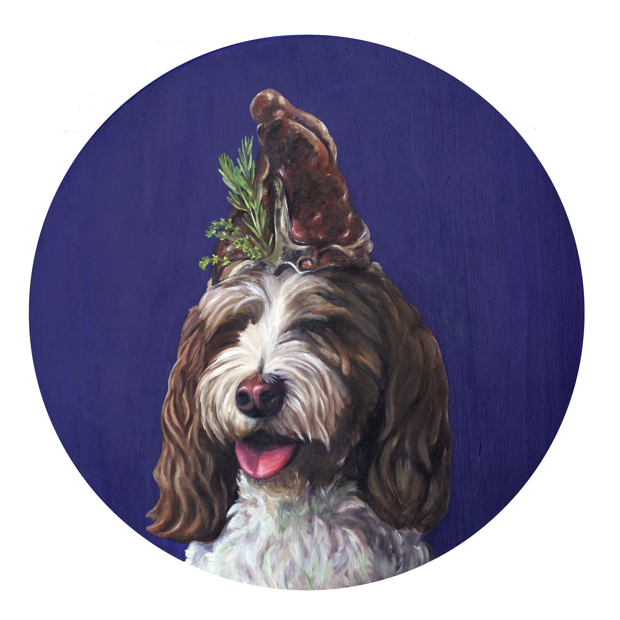Buddy's T-Bone
- 18" oil on wood