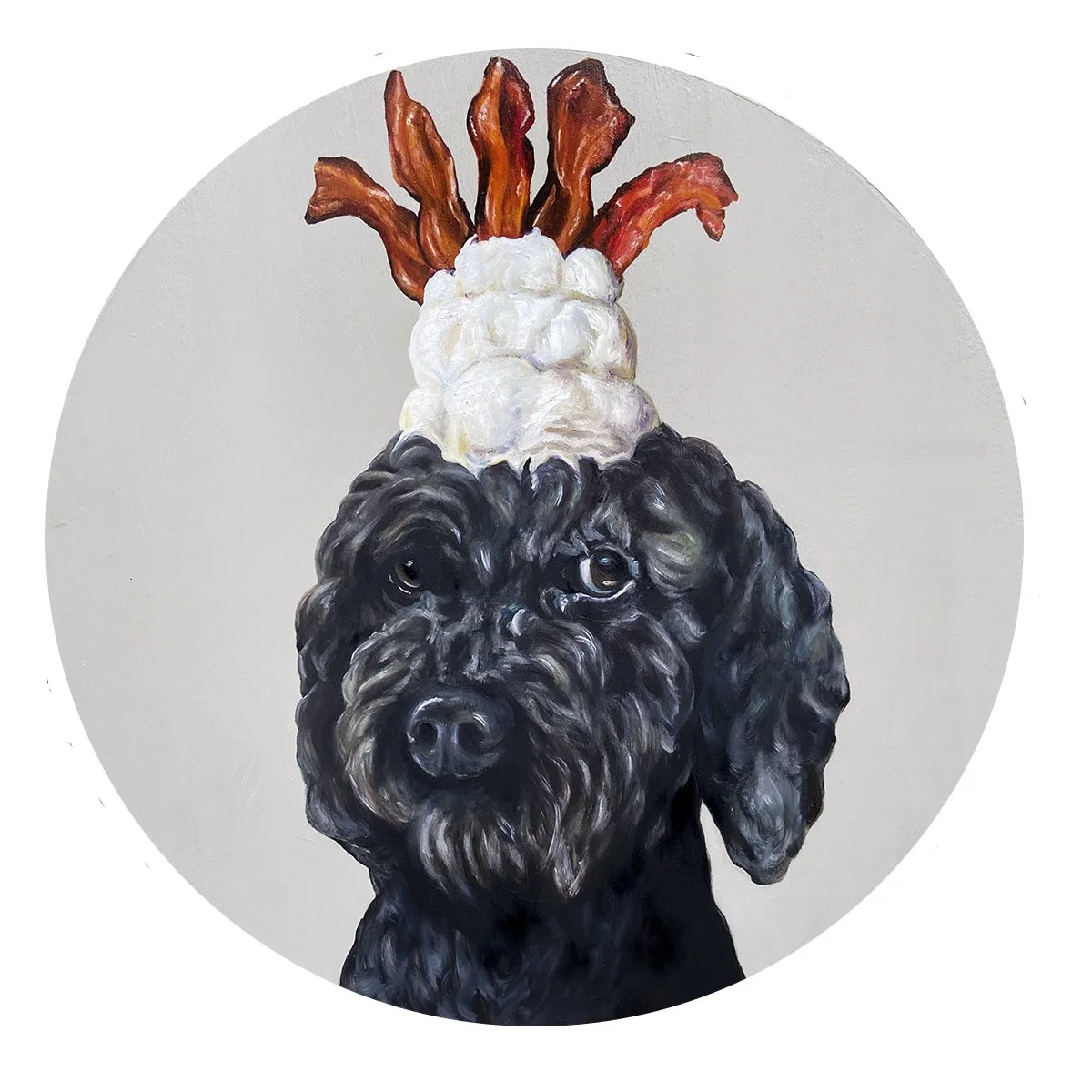 Yaddi - 18" Oil on wood