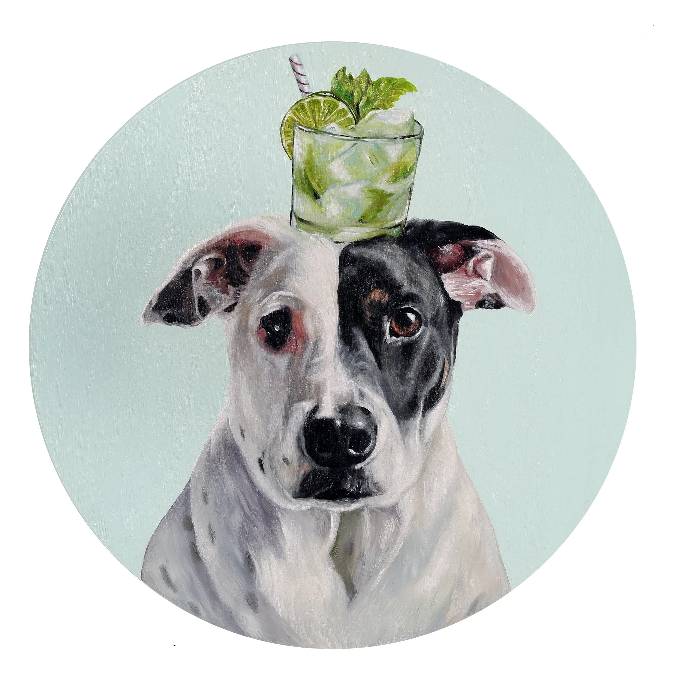 Mojito - 18" Oil on wood