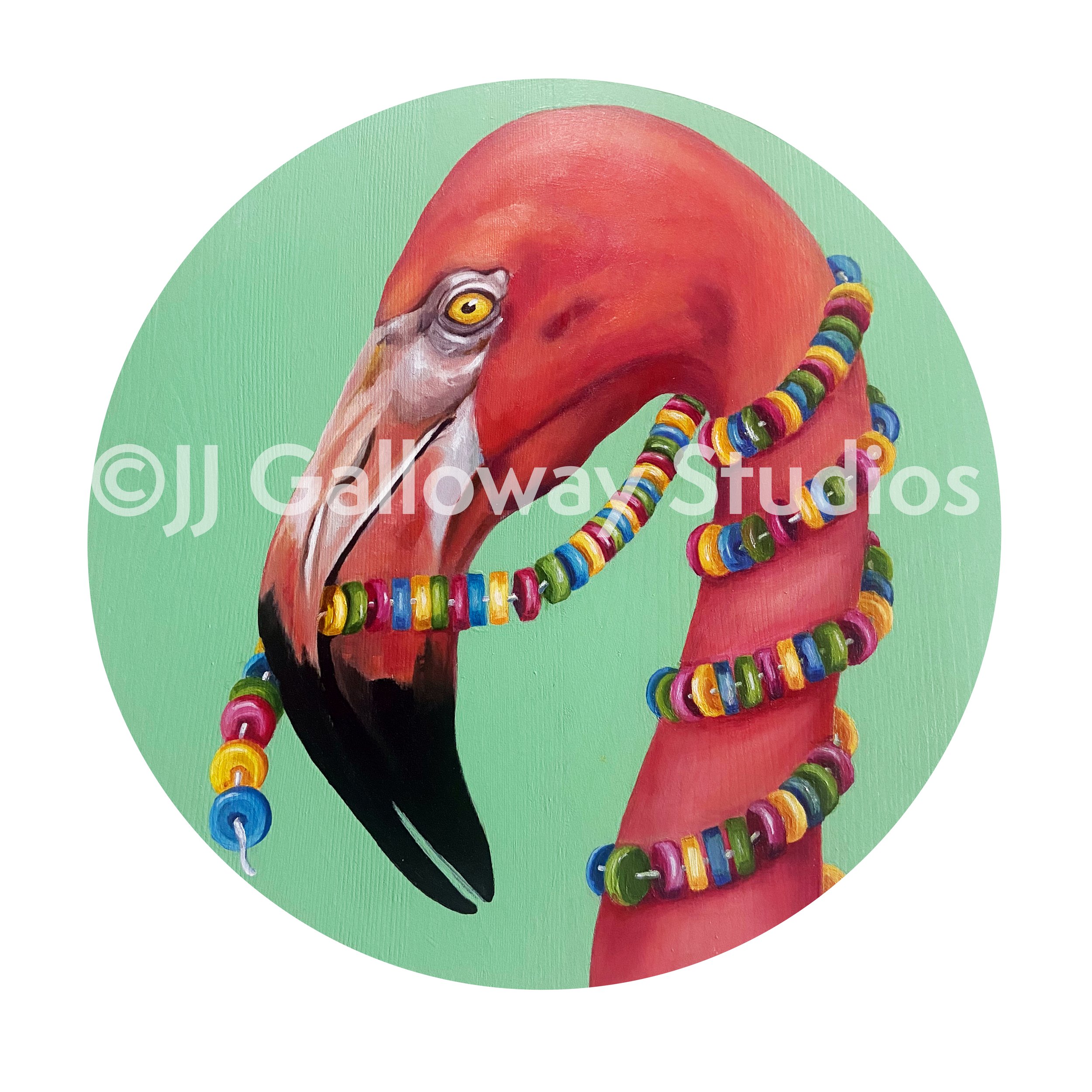 Candy Necklace Flamingo