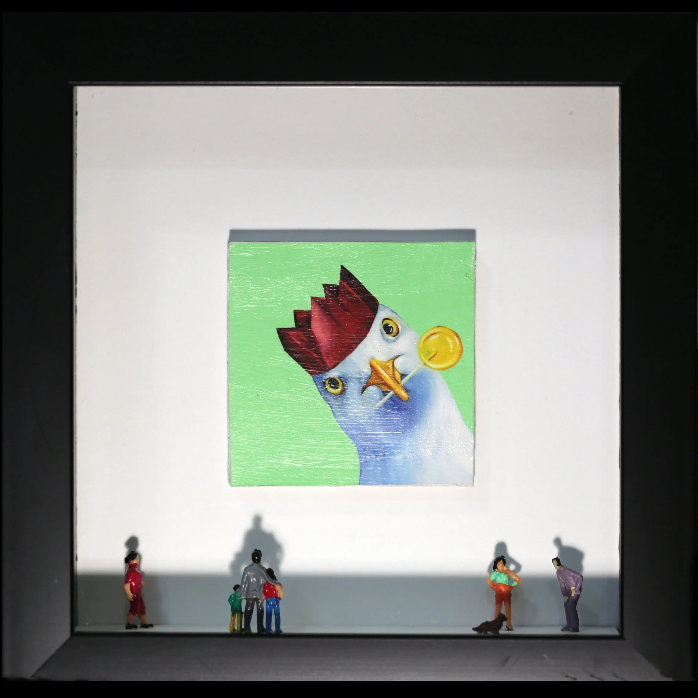 Popper Hat Seagull Diorama