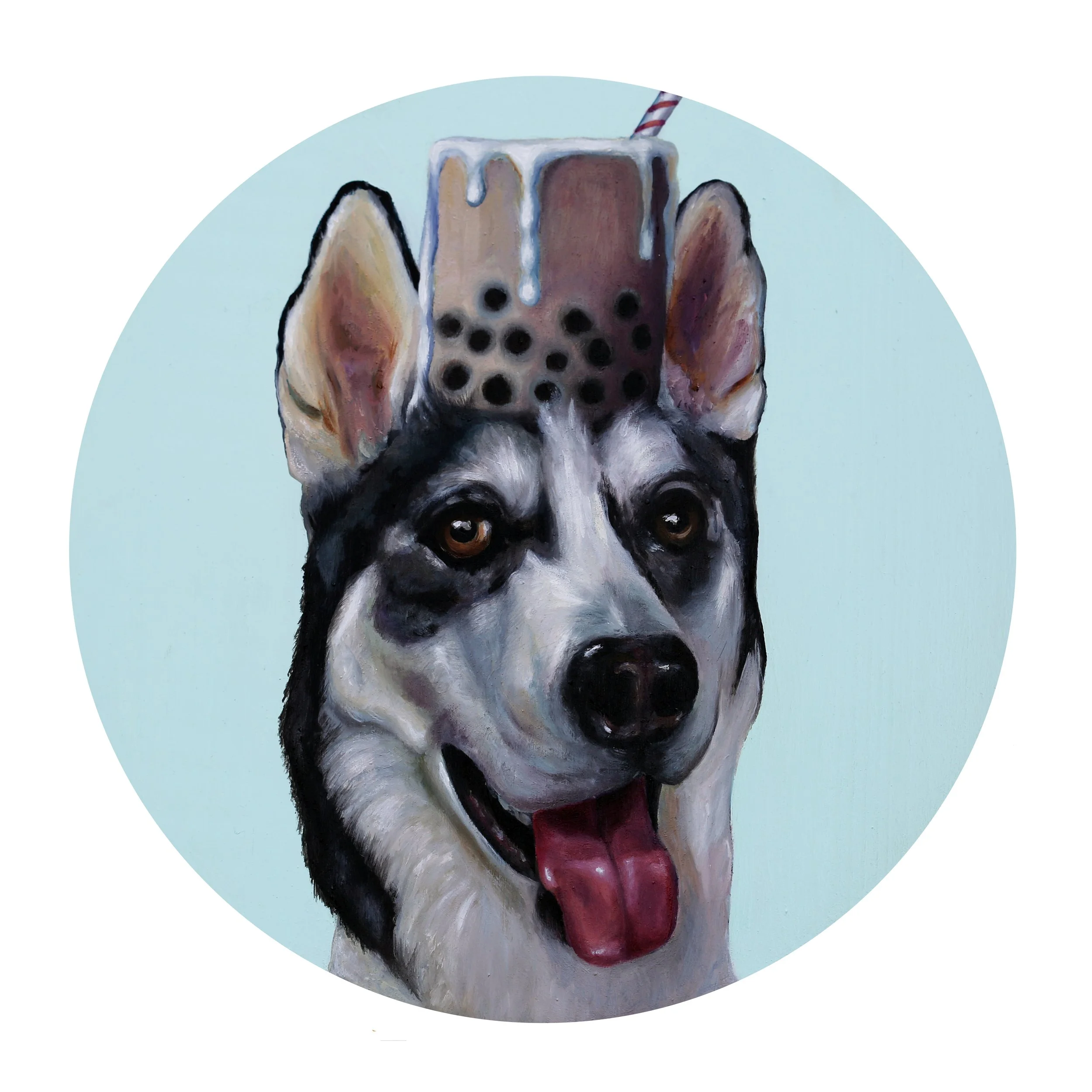 Marty - 12" oil on wood