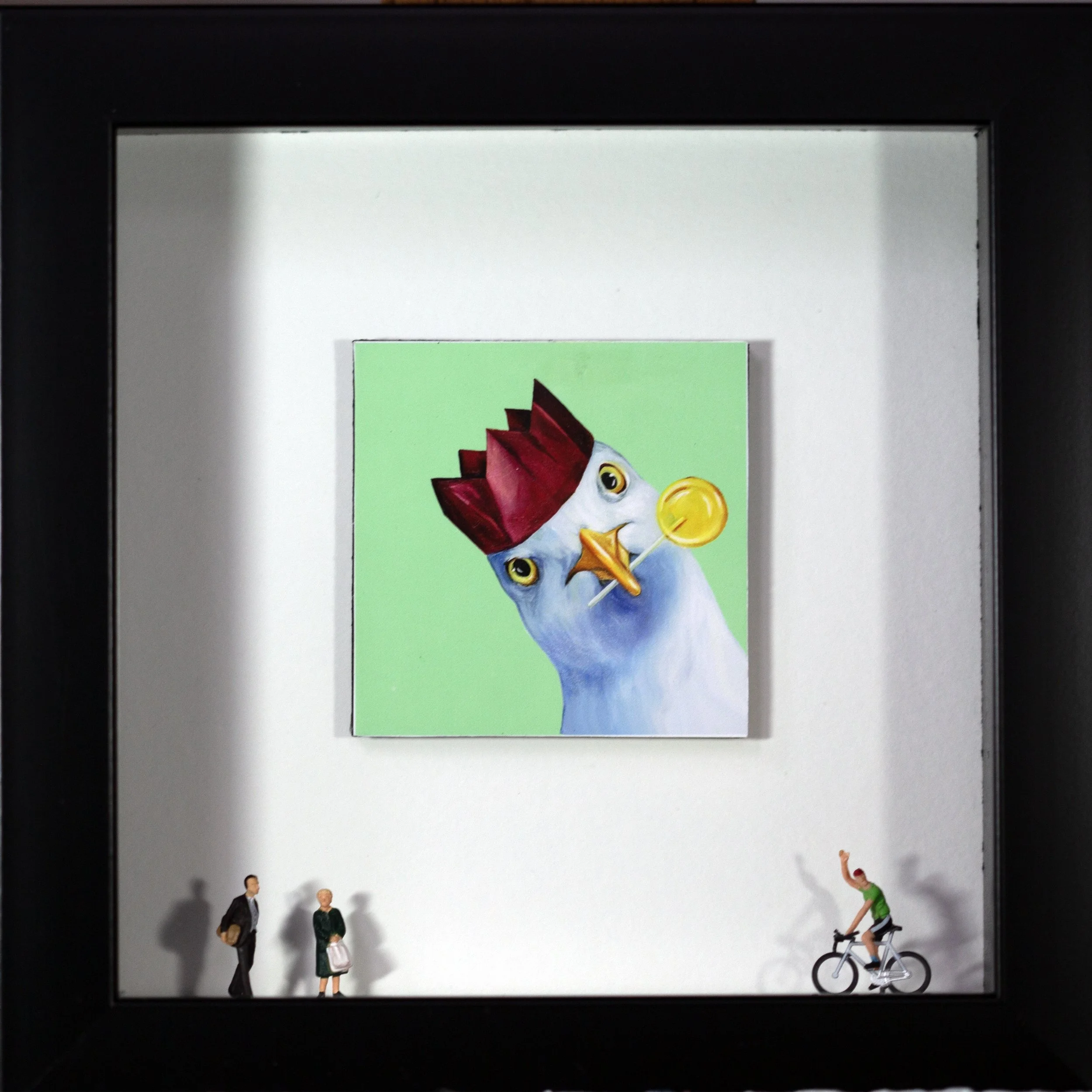 Popper Hat Seagull Diorama
