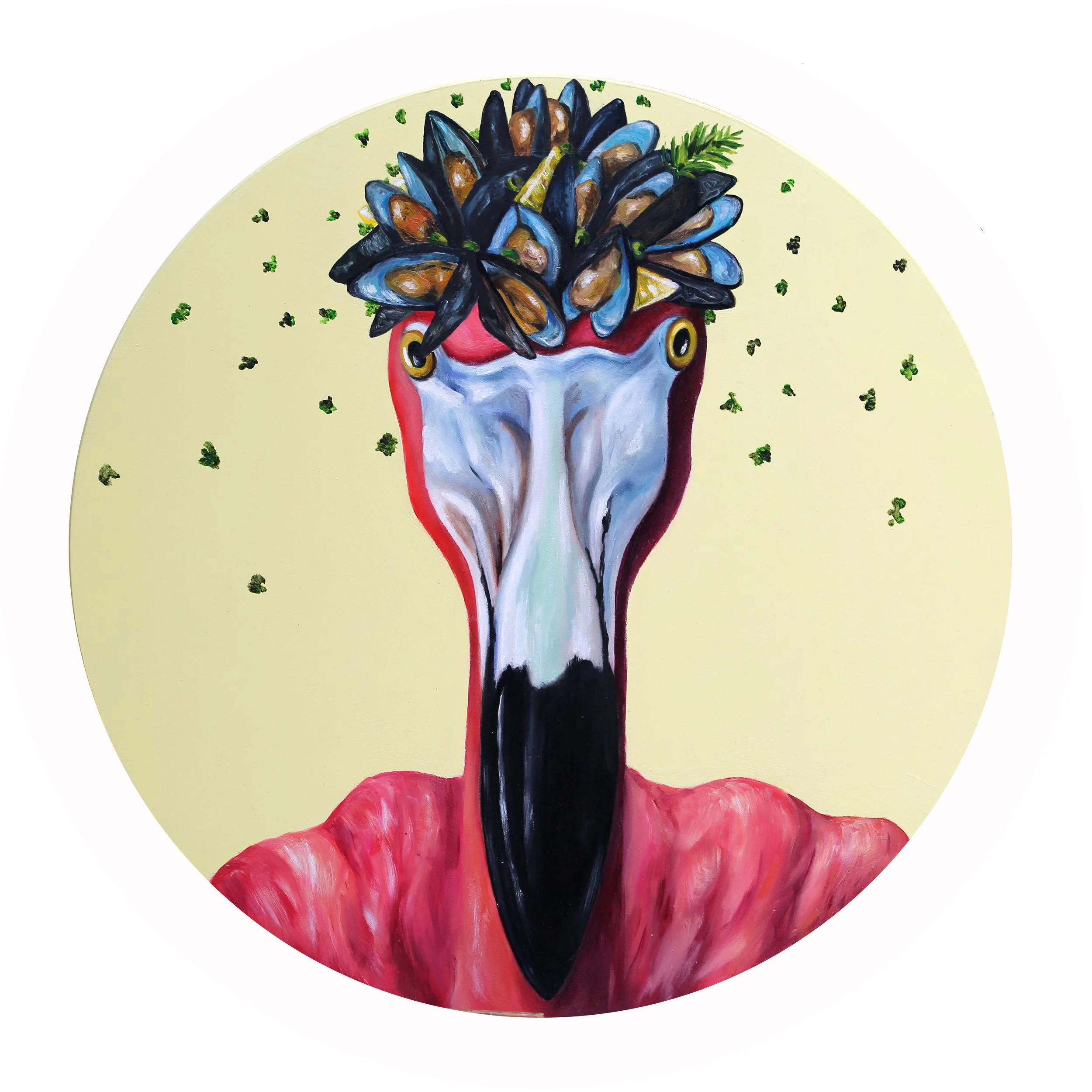 Mussels_18" diam_$625_oil on wood.jpg