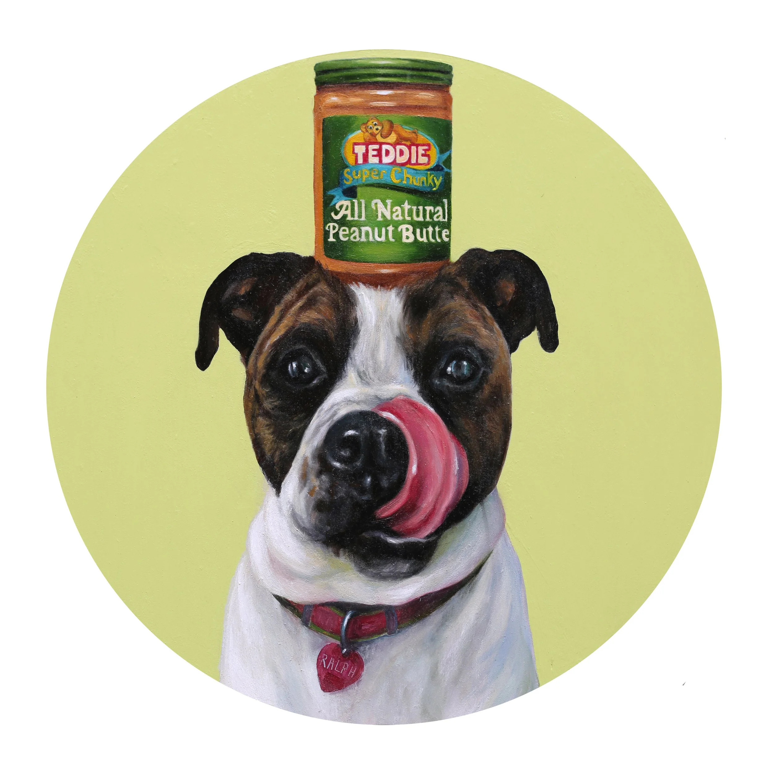 Ralph - 12" Oil on wood