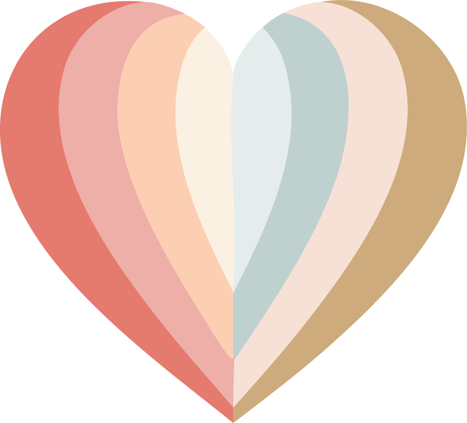 Sara Roberts Heart icon Rainbow