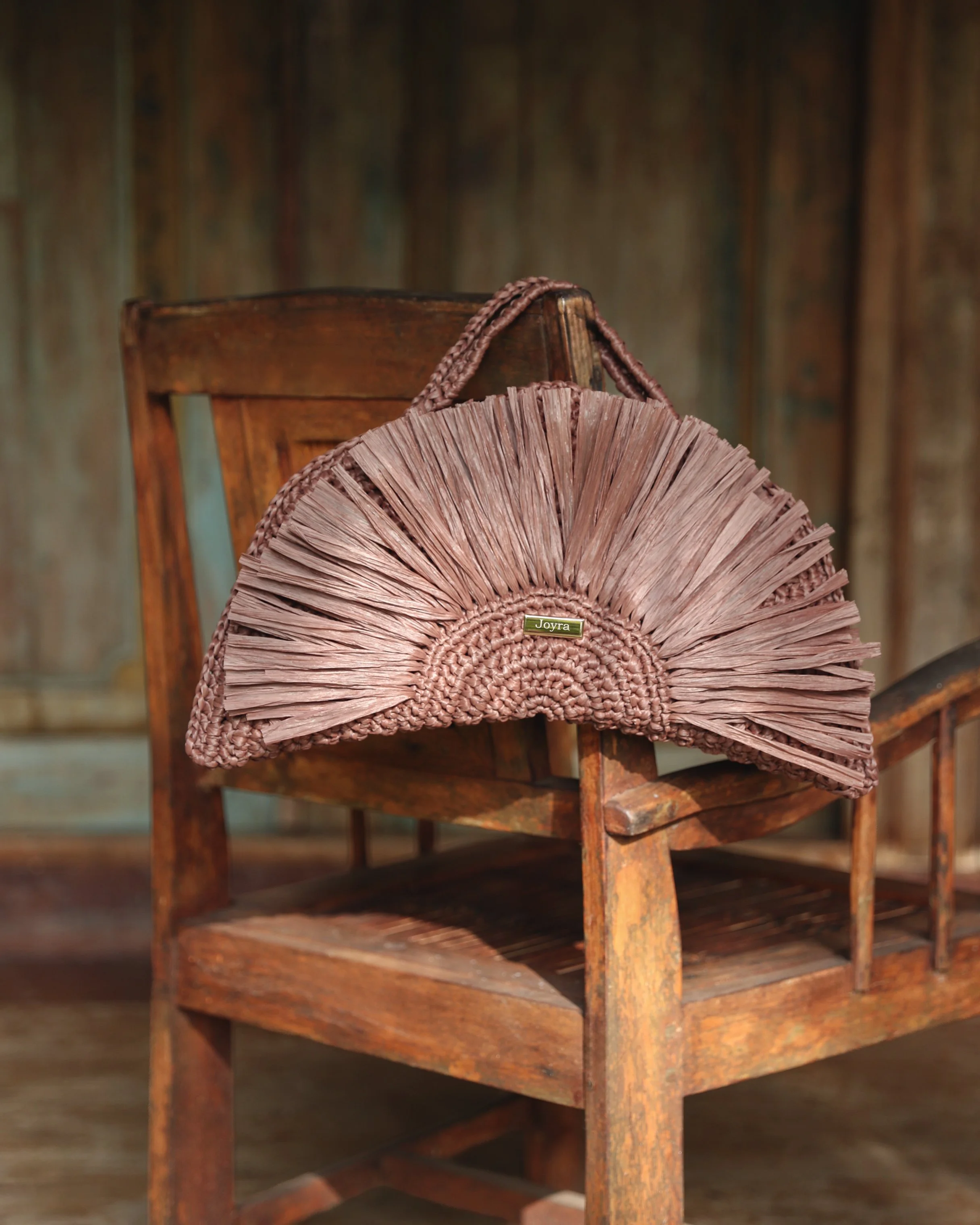 Sac en raphia femme tressé à la main – Luna Joyra
