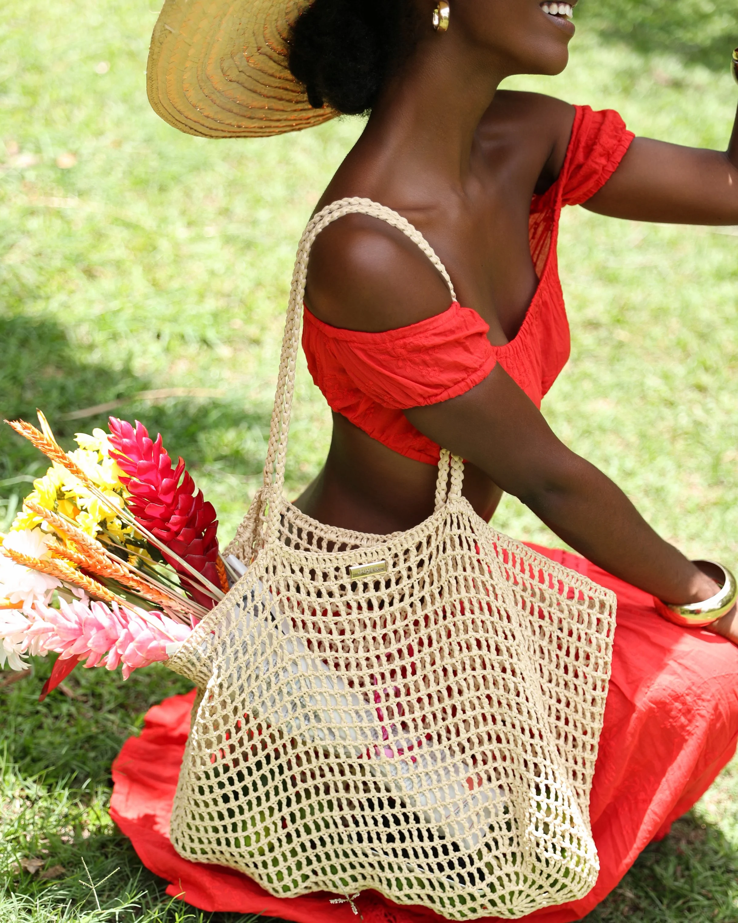 Sac à main ajouré femme porté épaule – création artisanale Joyra