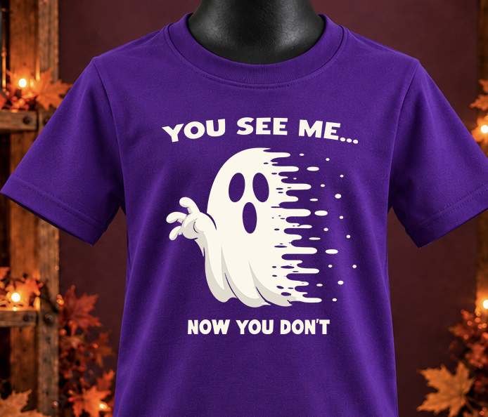You See Me... Now You Don't – Kids Ghost T-Shirt