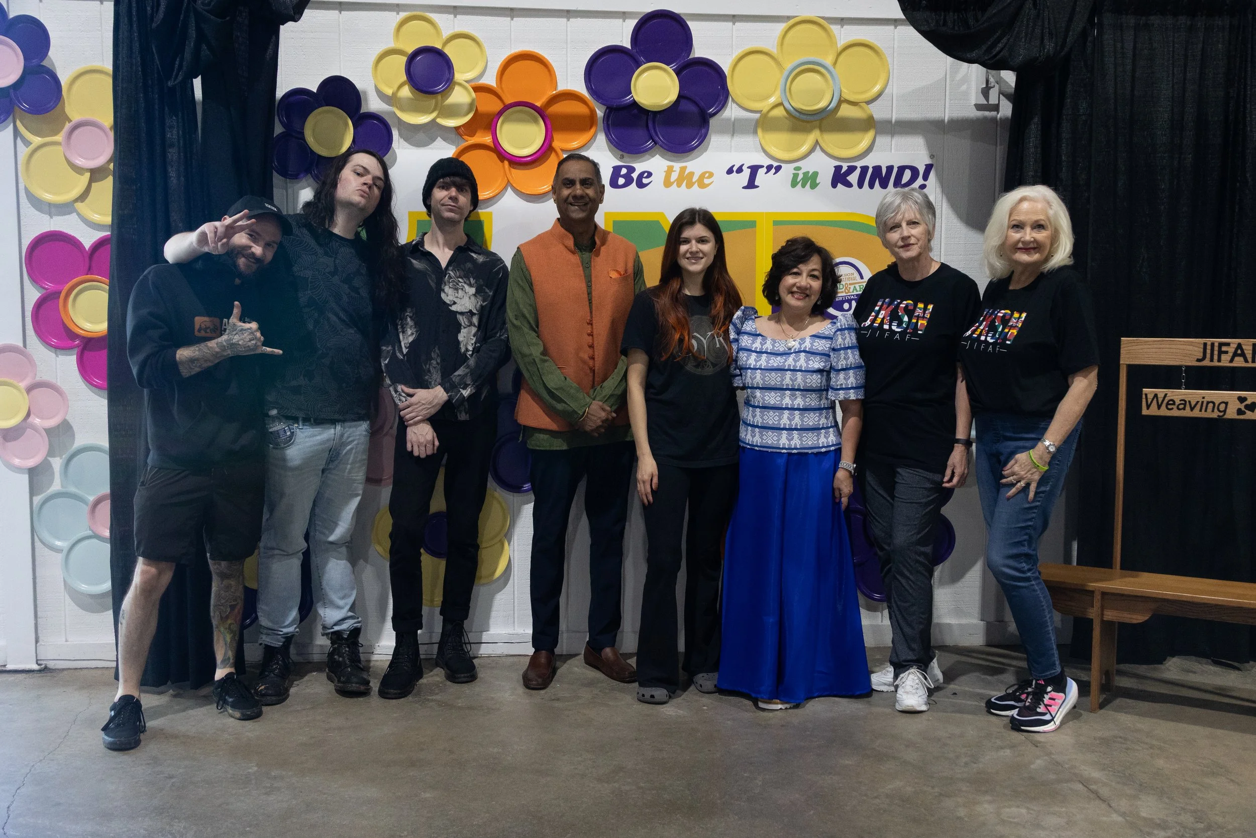 musicians and dee in front of banner (H).jpg