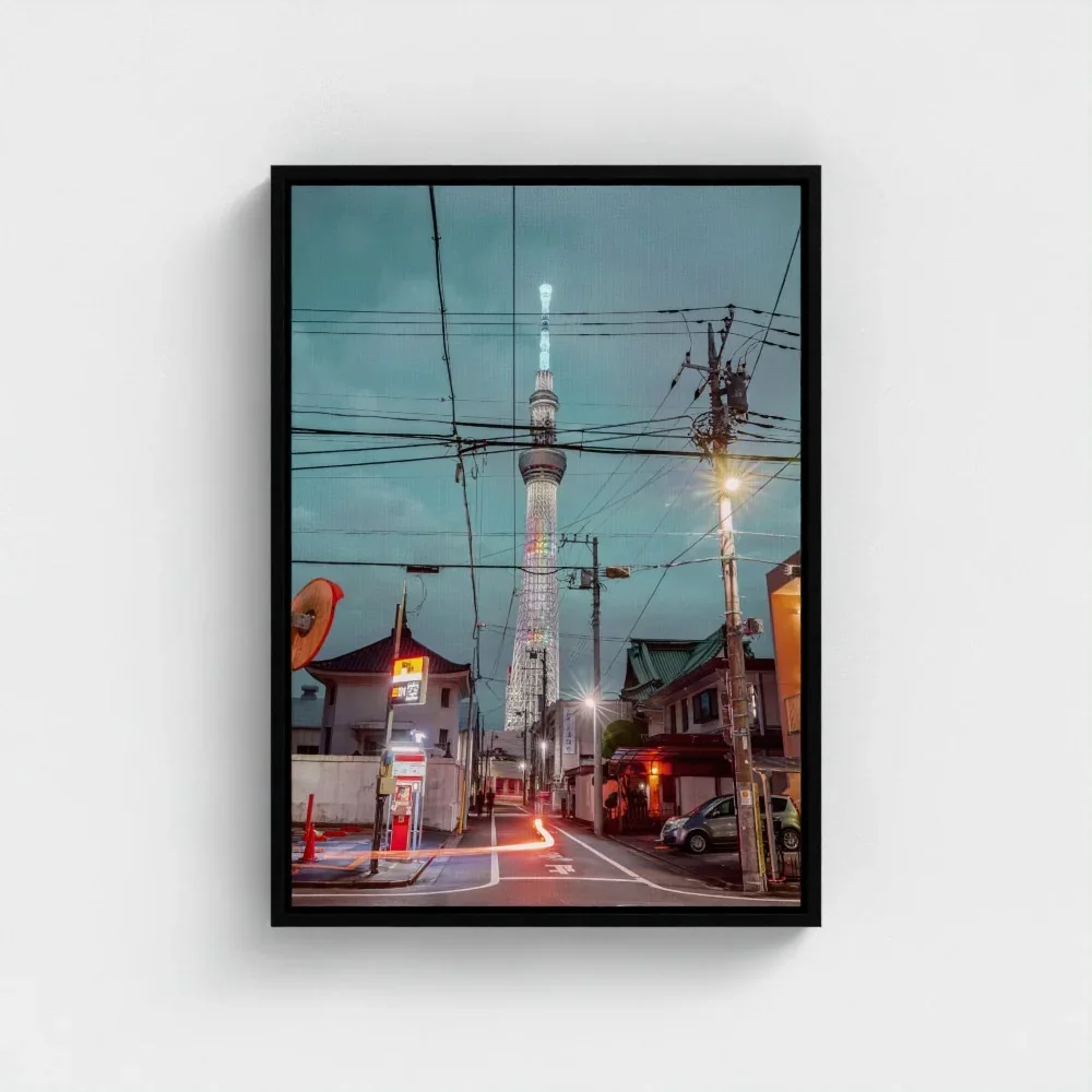Skytree At Night, Asakusa,Tokyo, Urban Contrast Japan I Fine Art Print