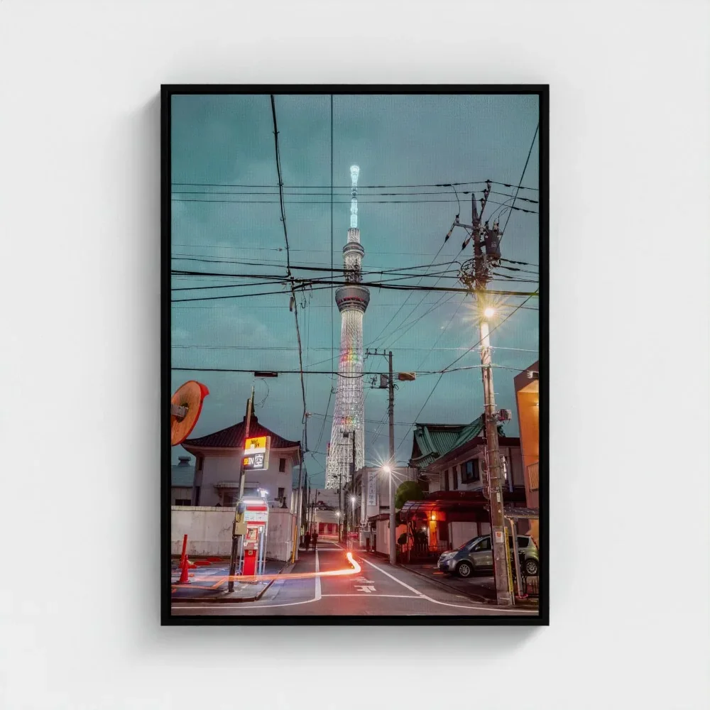Skytree At Night, Asakusa,Tokyo, Urban Contrast Japan I Fine Art Print