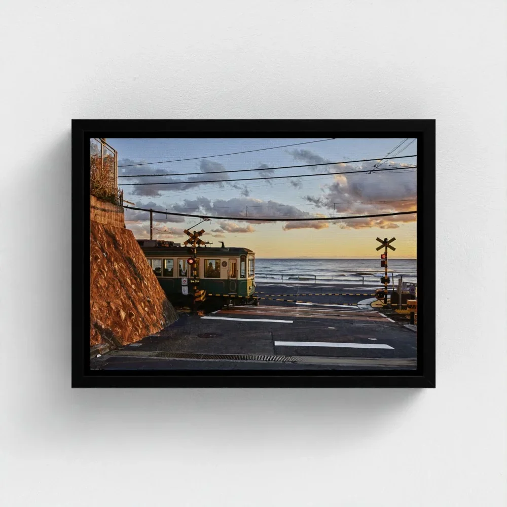 kamakura-train-slam-dunk-size-a4-black-frame-canvas.webp