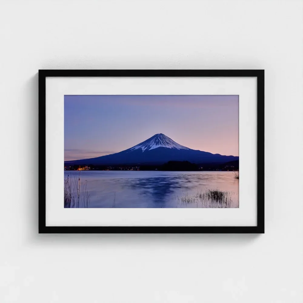 mount-fuji-from-lake-kawaguchiko-a2-black-framed-mount-print.webp