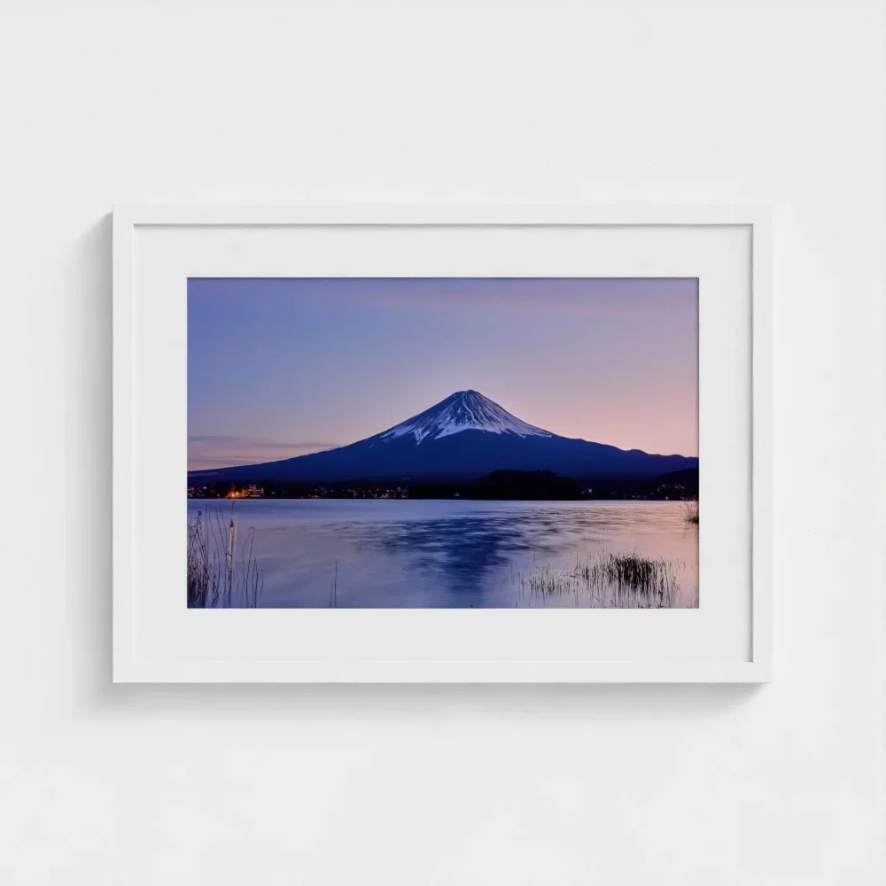 mount-fuji-from-lake-kawaguchiko-a2-white-framed-mount-print.webp