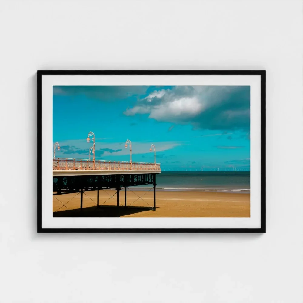 UK-colwyn-bay-victoria-pier-size-28x40-black-framed-&-mount-print.webp