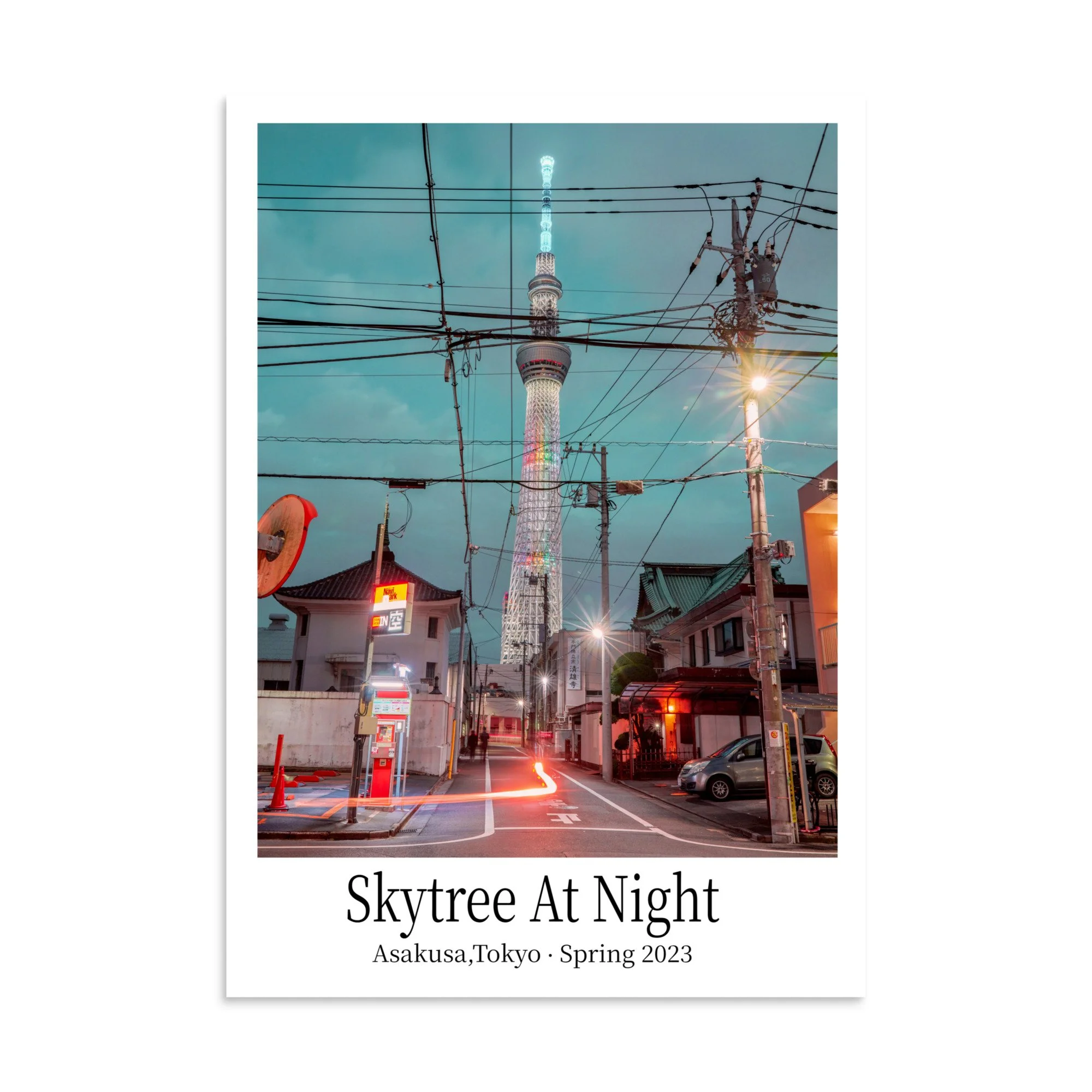 Skytree At Night, Asakusa,Tokyo I Art Poster