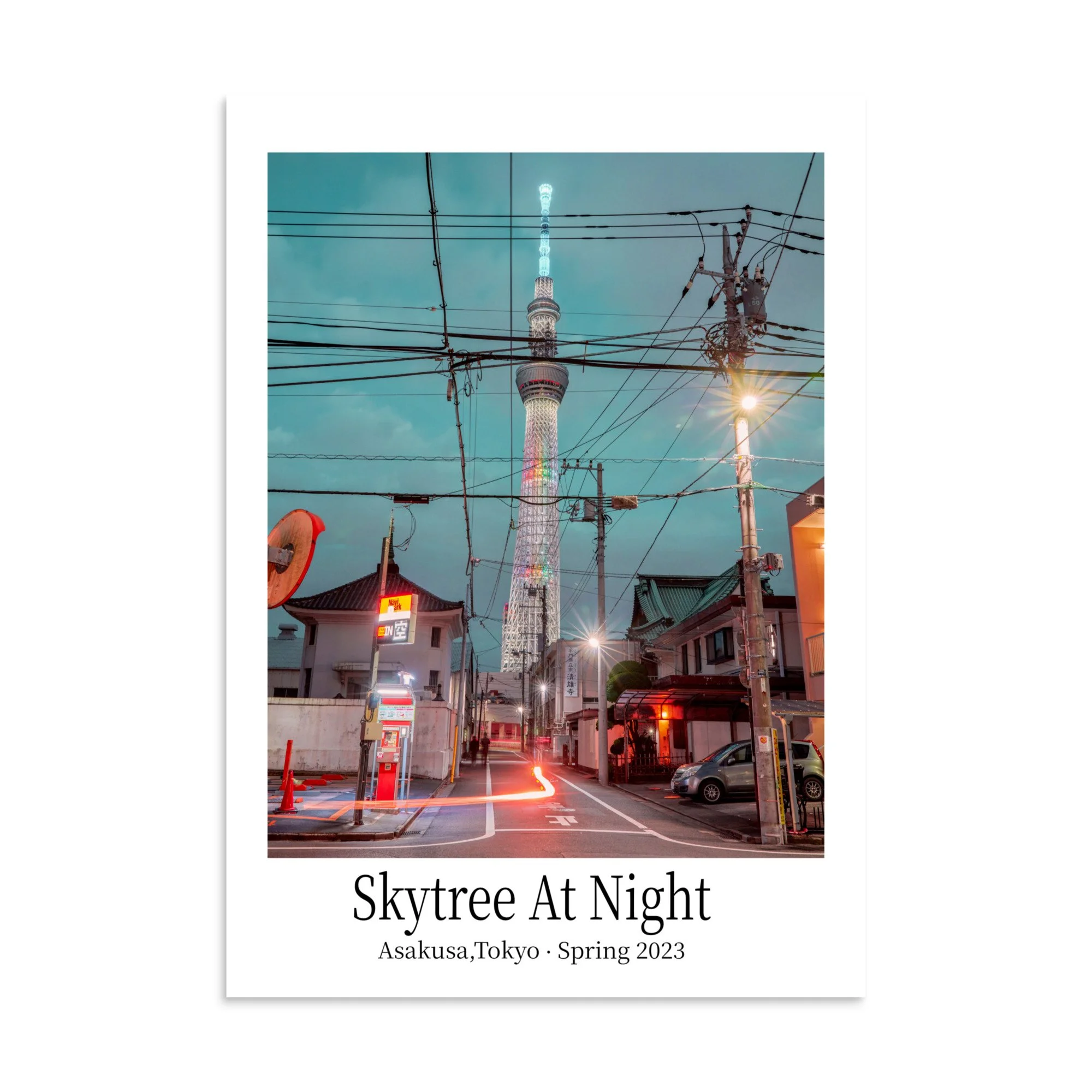 Skytree At Night, Asakusa,Tokyo I Art Poster