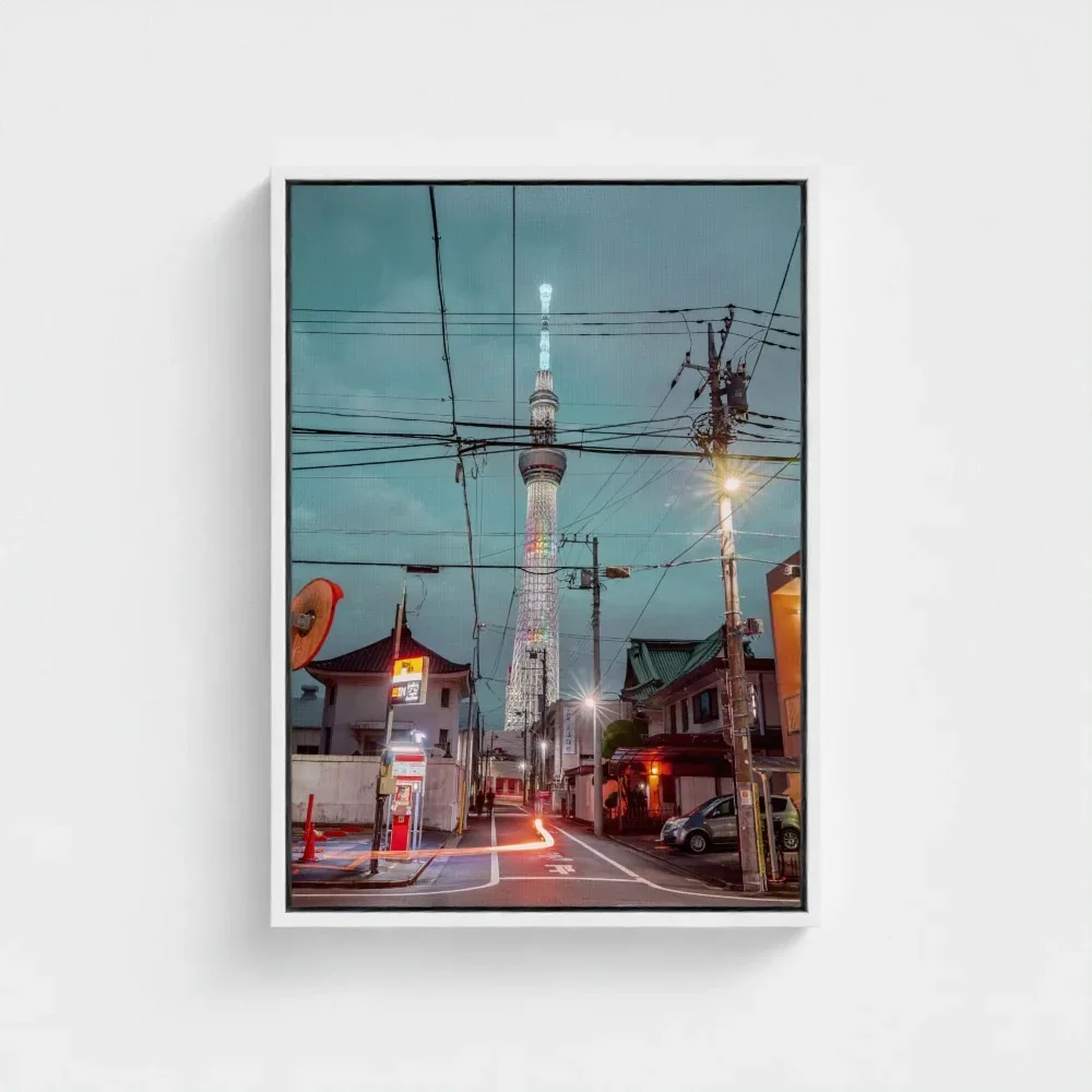 Skytree At Night, Asakusa,Tokyo, Urban Contrast Japan I Fine Art Print