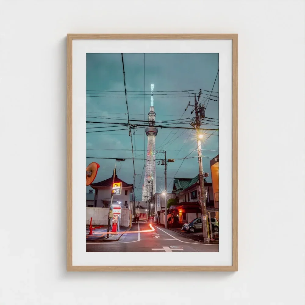 Skytree At Night, Asakusa,Tokyo, Urban Contrast Japan I Fine Art Print