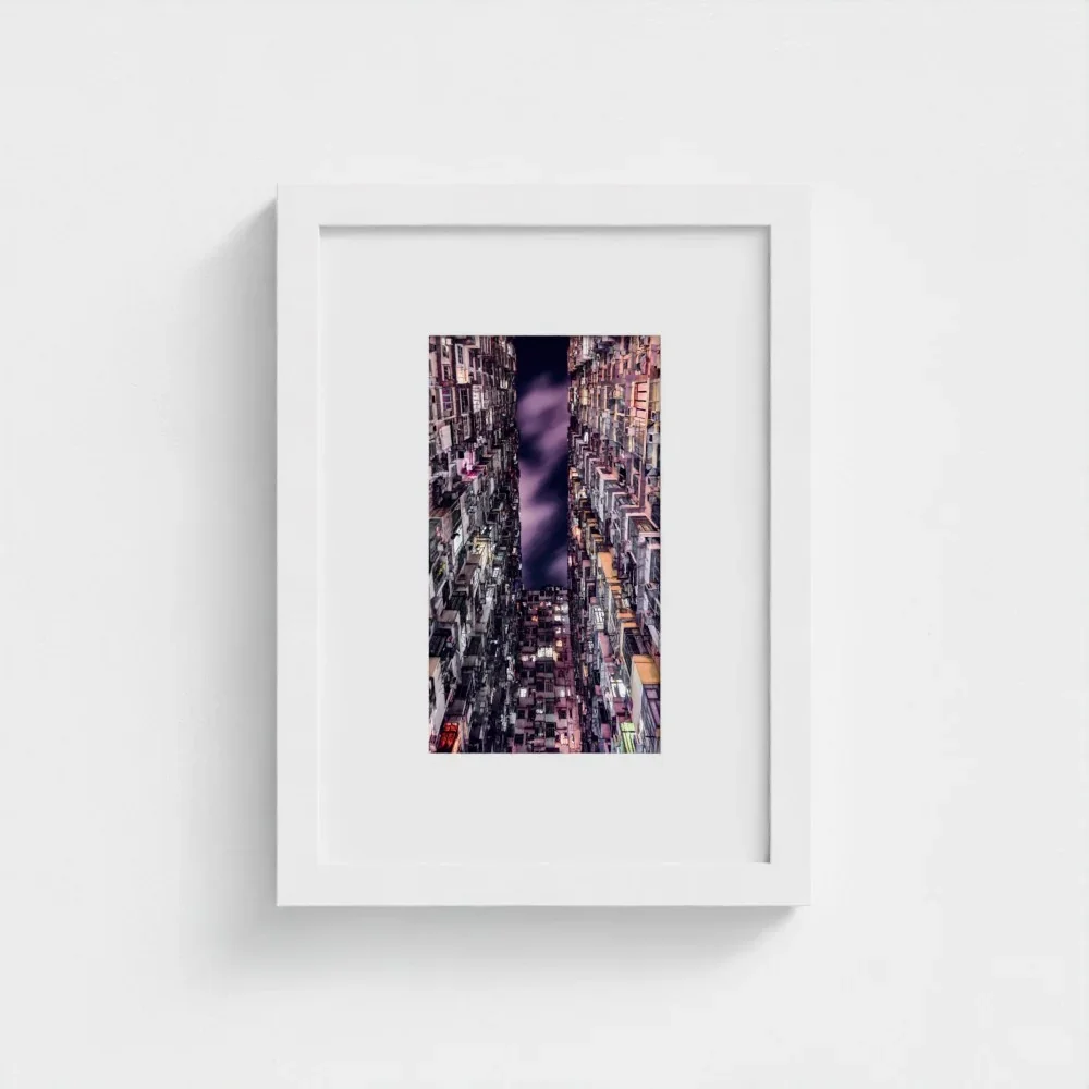 the-monster-building-size-a4-white-frame-&-mount-print.webp