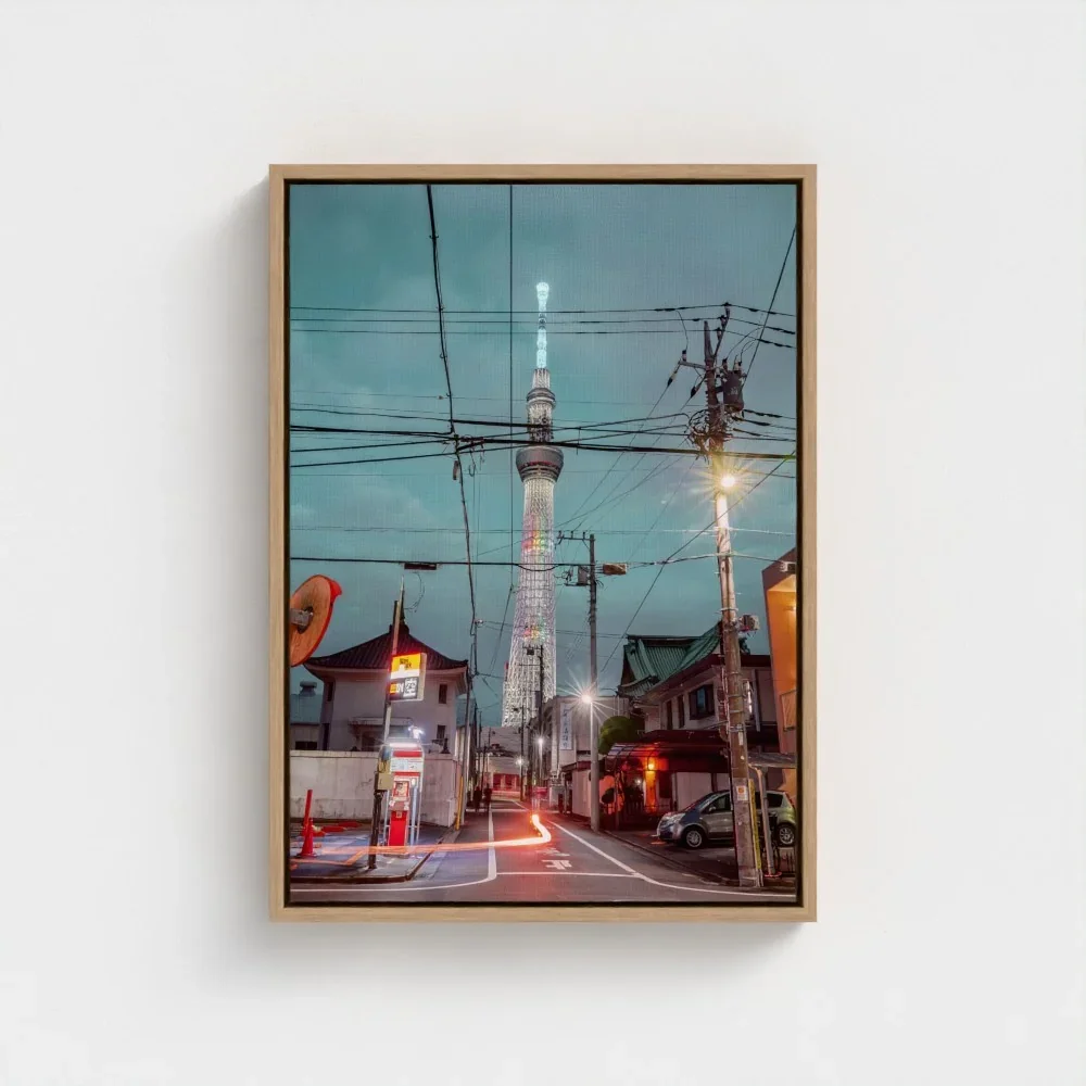 Skytree At Night, Asakusa,Tokyo, Urban Contrast Japan I Fine Art Print