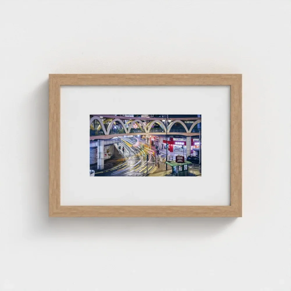 yee-wo-street-circular-footbridge-size-a4-wood-framed-&-mount-print.webp