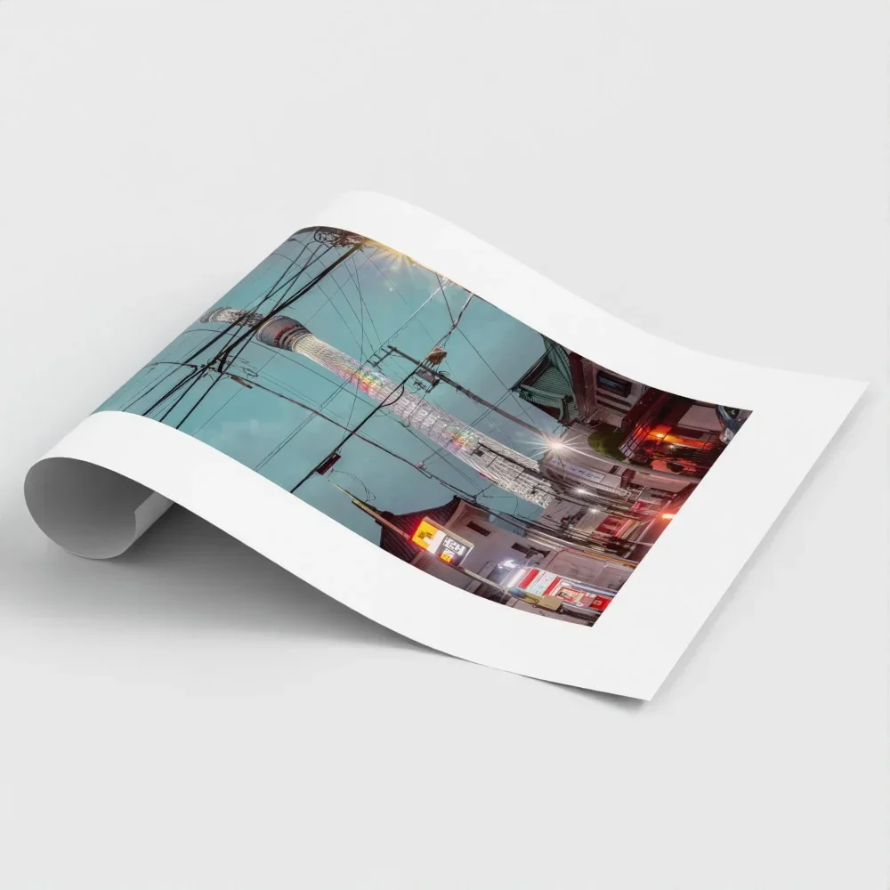 Skytree At Night, Asakusa,Tokyo, Urban Contrast Japan I Fine Art Print