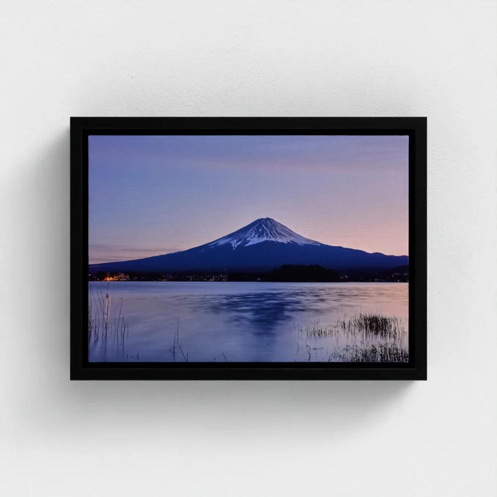 mount-fuji-from-lake-kawaguchiko-a4-black-framed-canvas.webp
