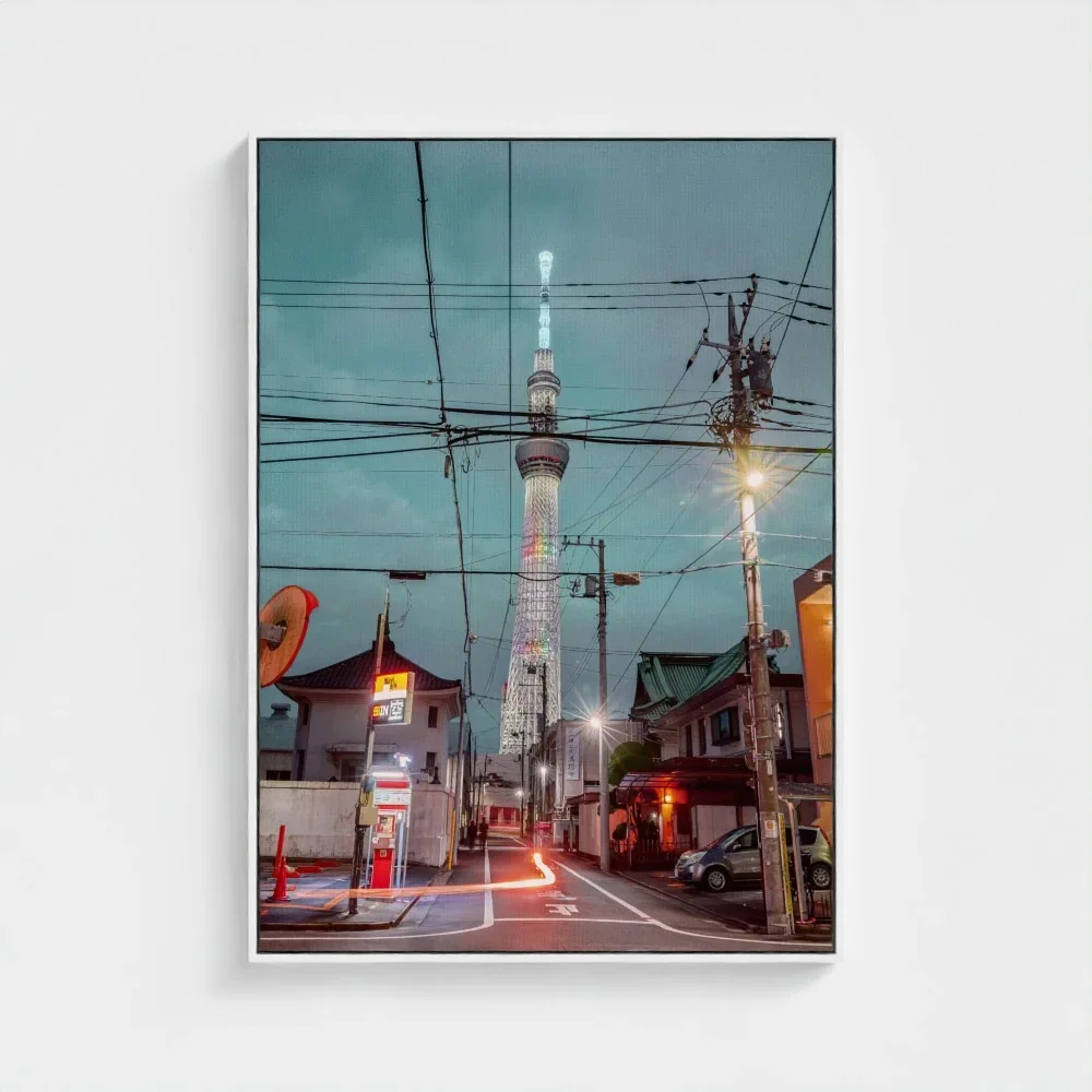 Skytree At Night, Asakusa,Tokyo, Urban Contrast Japan I Fine Art Print