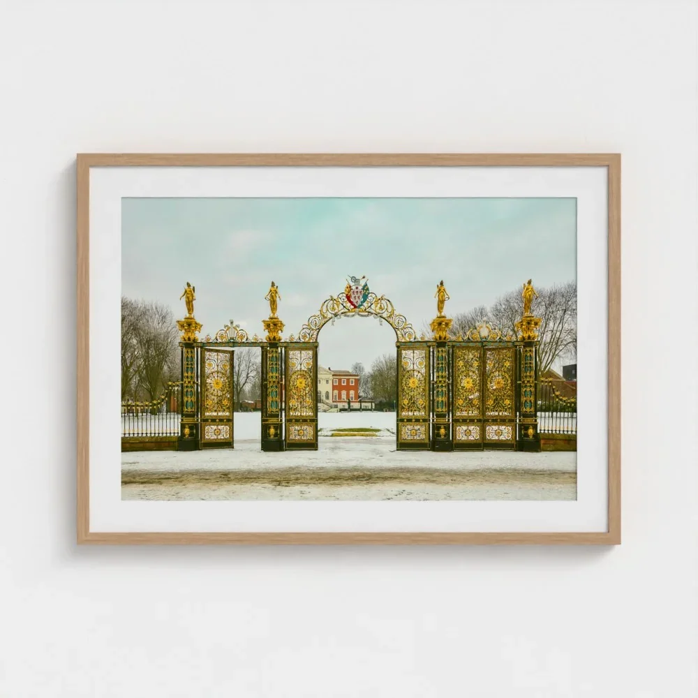 warrington-golden-gates-size-a1-wood-framed-&-mount-print.webp